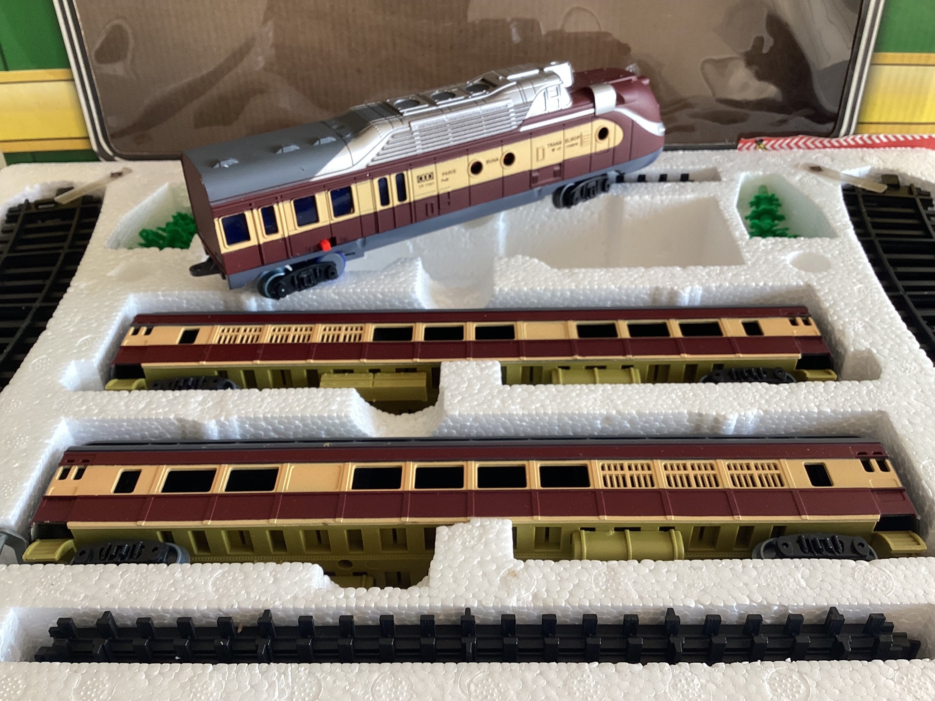 Vintage Toy Train | Battery Powered with Sound & Light, Complete Set with Tracks — photo 4 of 8