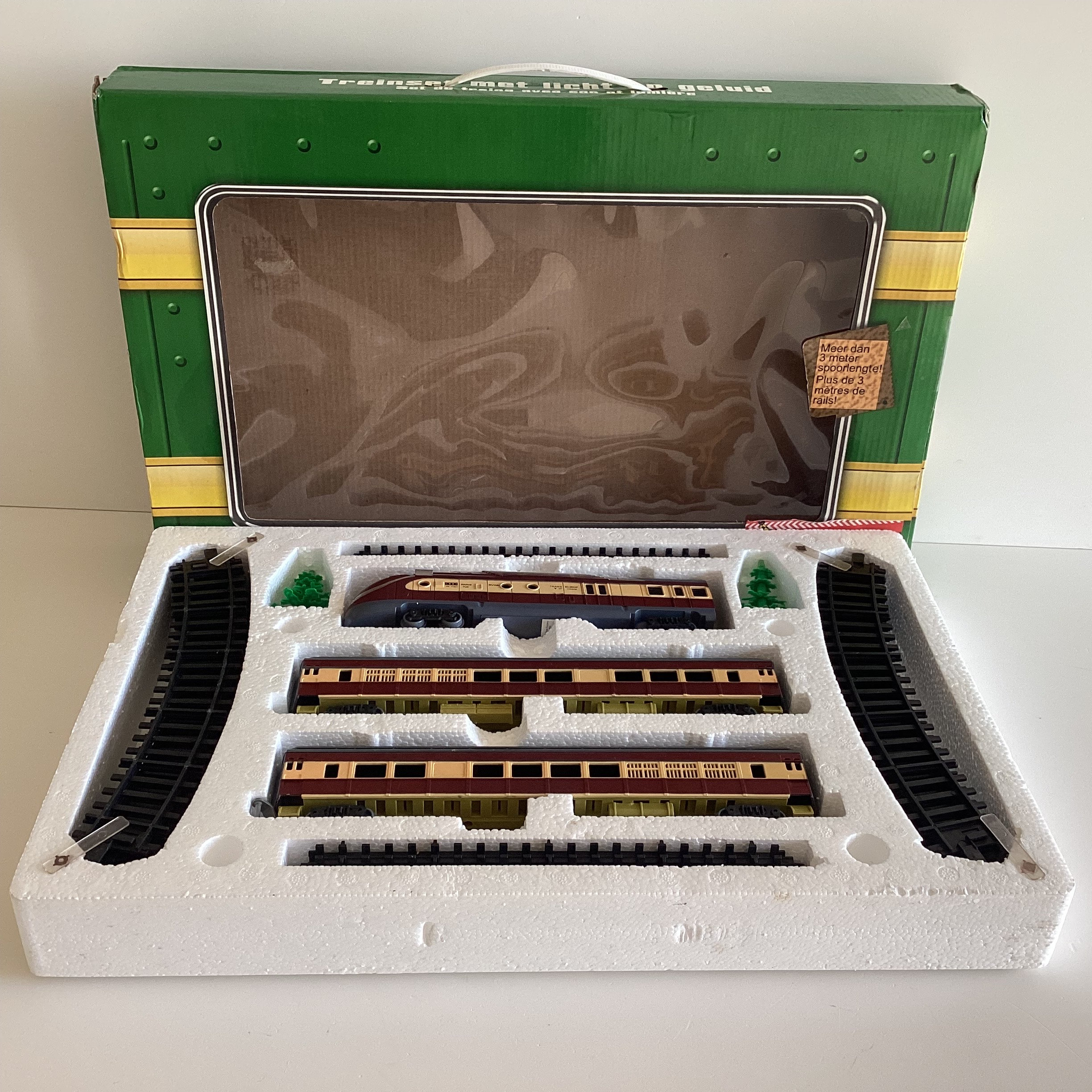 Vintage Toy Train | Battery Powered with Sound & Light, Complete Set with Tracks — photo 5 of 8