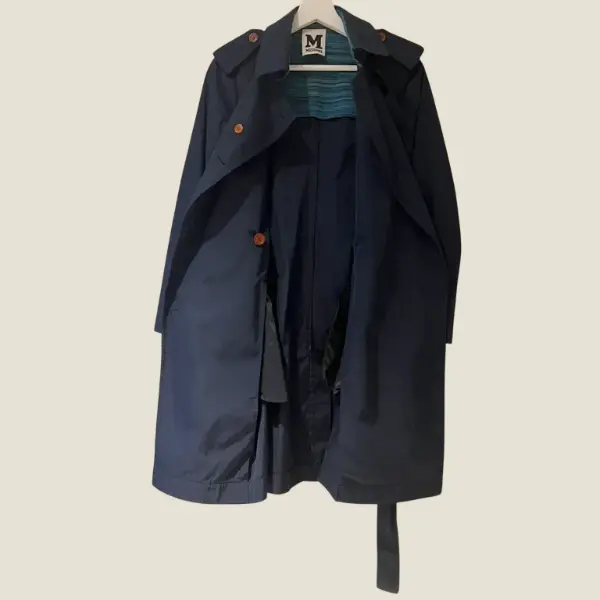 Navy M Missoni Women Trench Coat 2