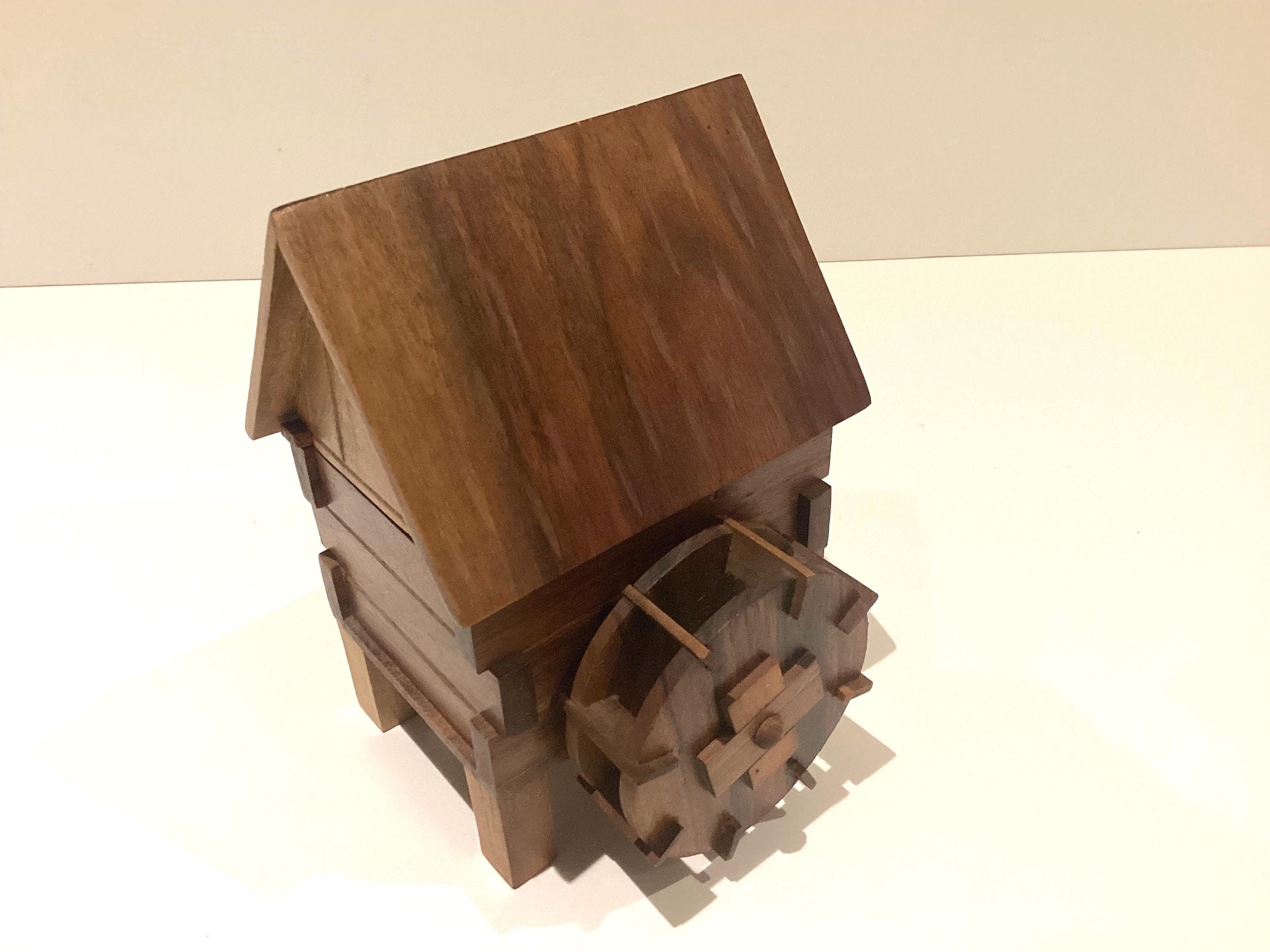 Vintage Music Box | 1950s Reuge Swiss Water Mill, Working Musical Jewelry Box — photo 3 of 7