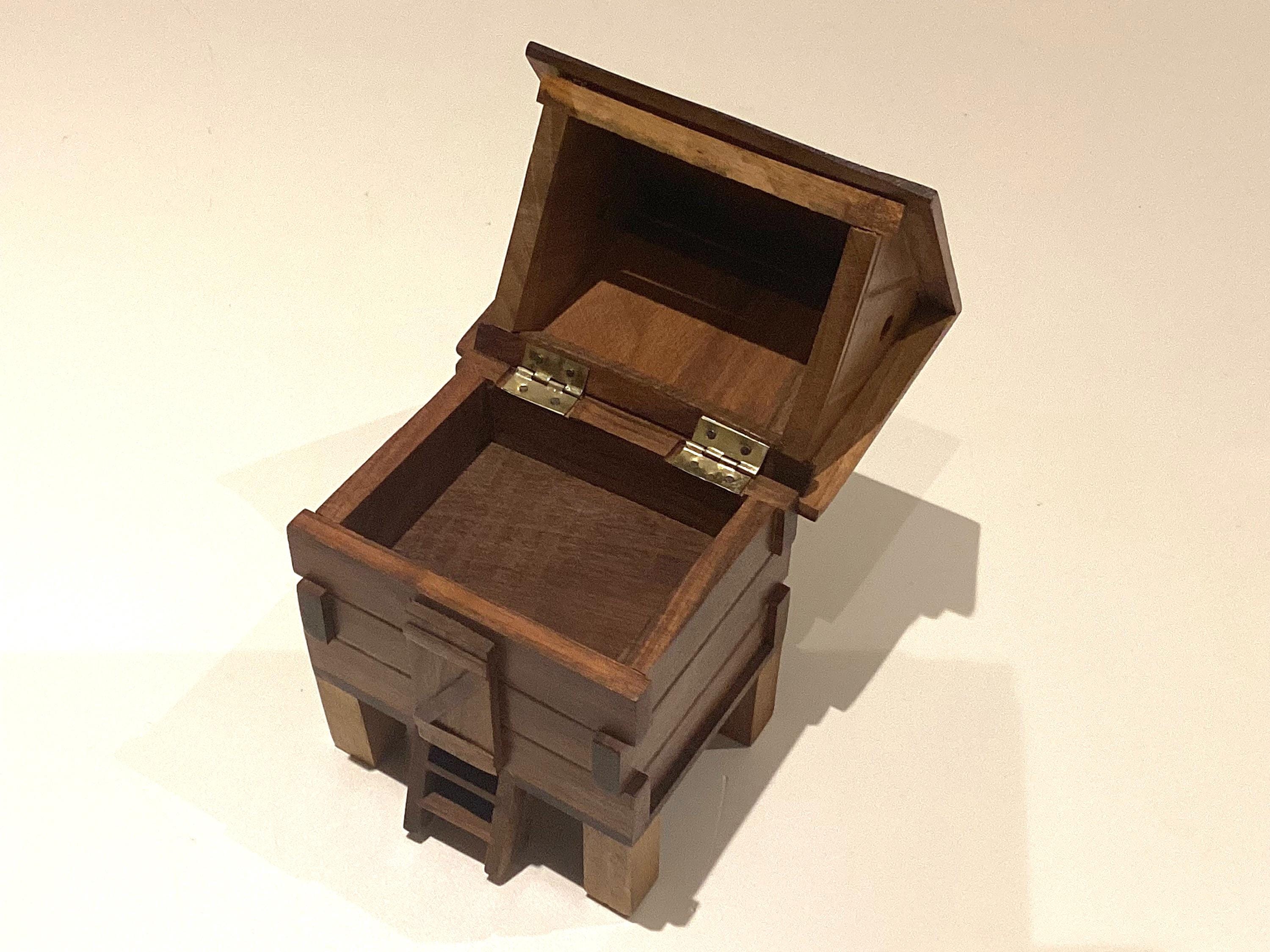 Vintage Music Box | 1950s Reuge Swiss Water Mill, Working Musical Jewelry Box — photo 4 of 7