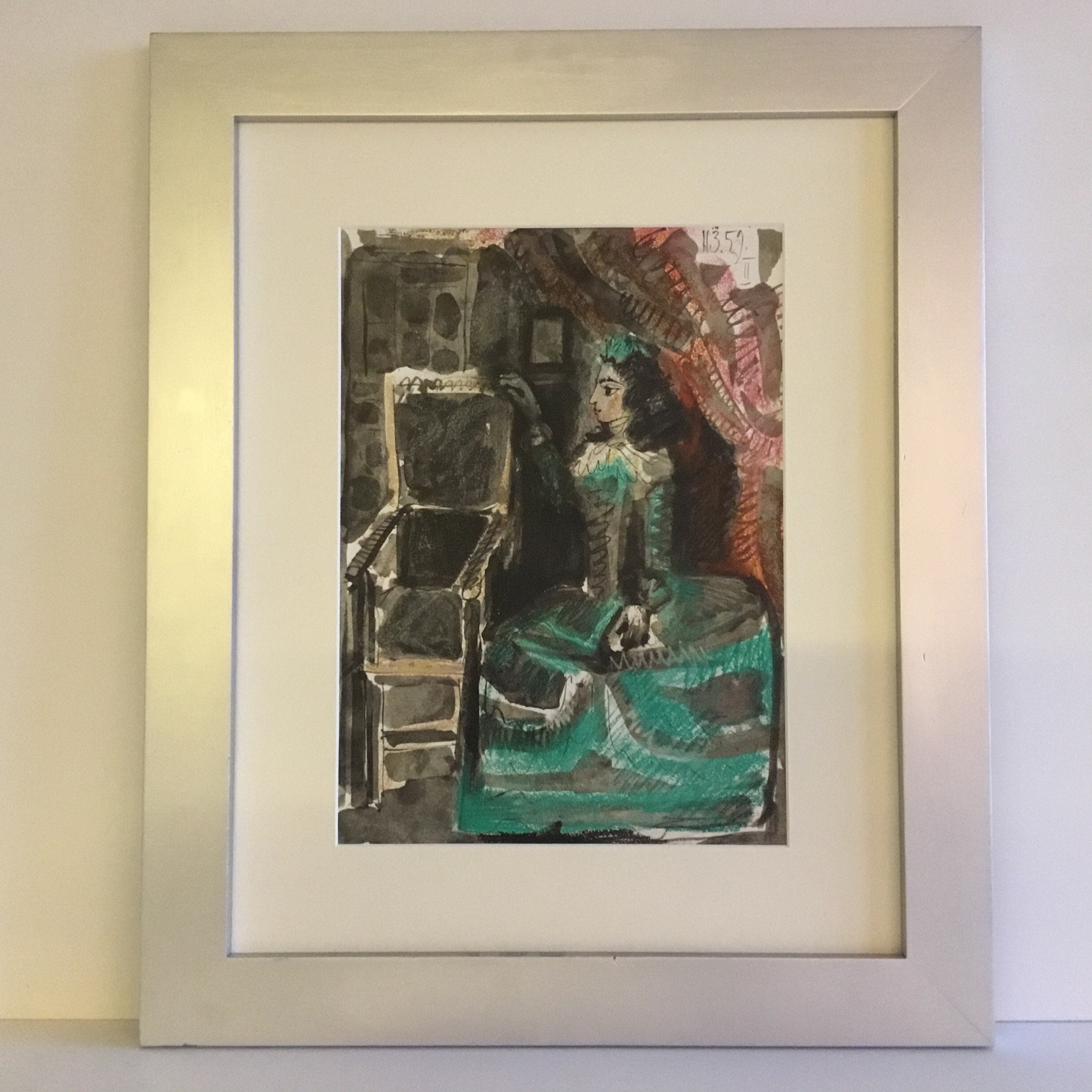 Vintage Art Print Picasso Lithograph (1960s) Jacqueline Toros y Toreros — photo 3 of 8