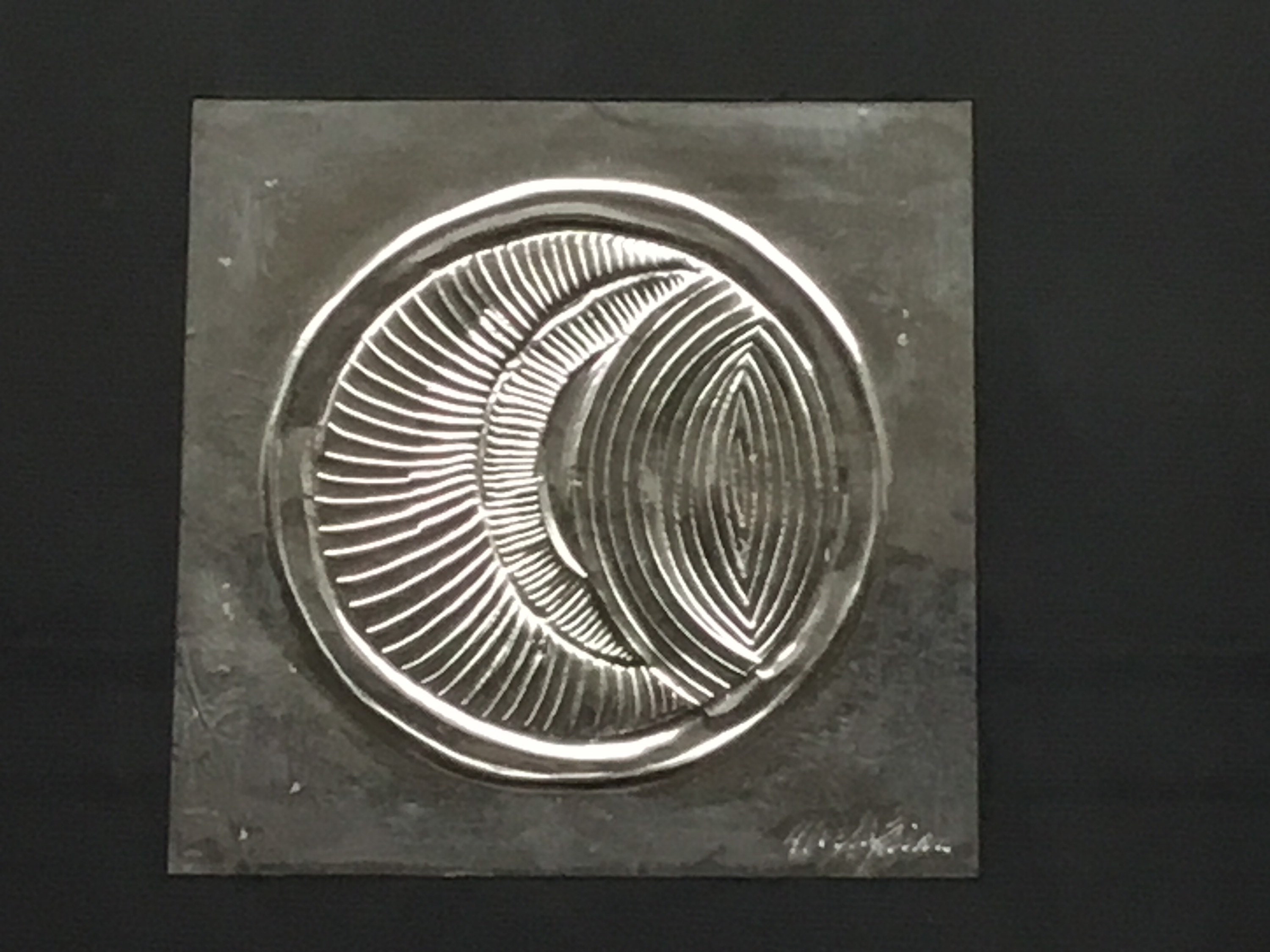 Vintage Bas Relief | Melikian Artist 1975 Silver Foil, Signed Ukrainian Wall Art — photo 4 of 6