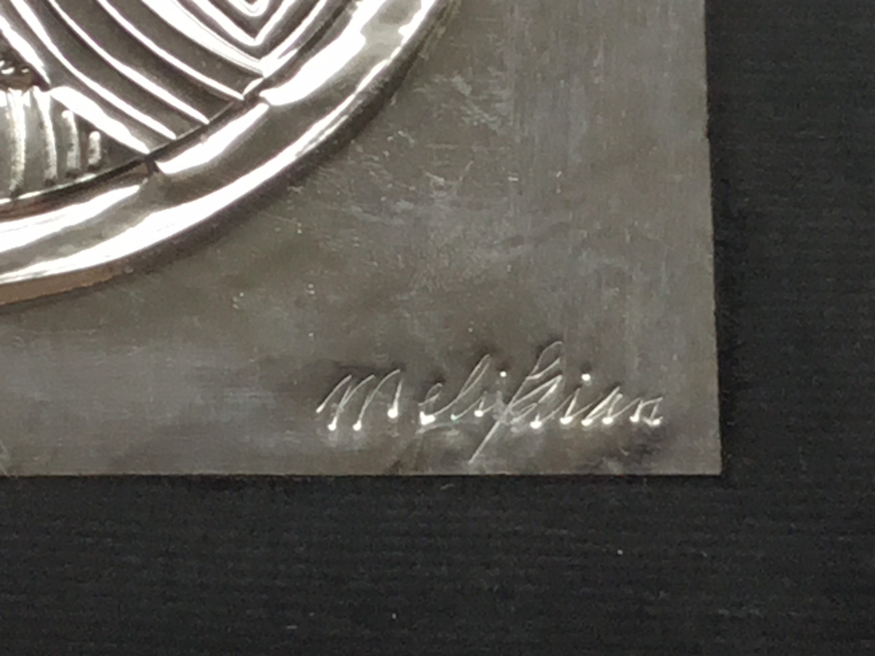 Vintage Bas Relief | Melikian Artist 1975 Silver Foil, Signed Ukrainian Wall Art — photo 5 of 6