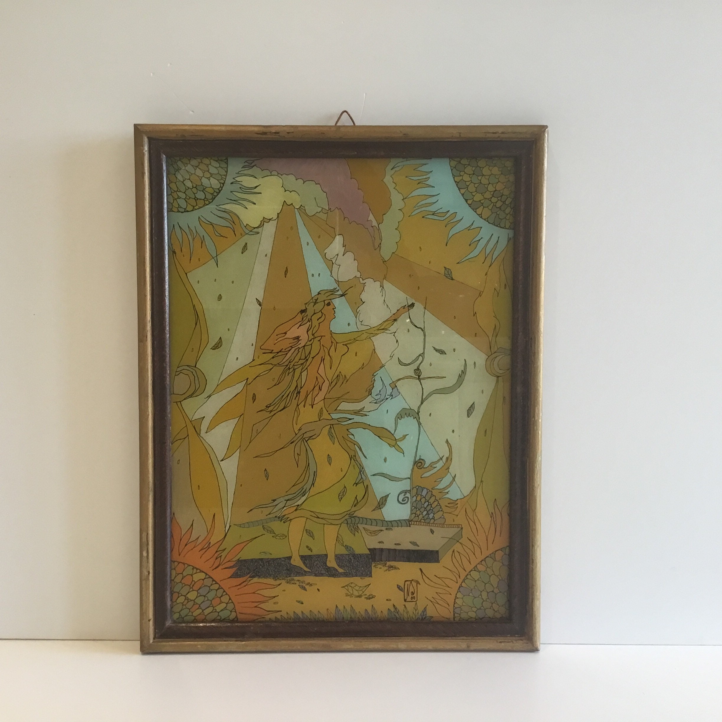 Orthodox Icon Hand-Painted On Reverse Glass (1980s) Made In Romania — photo 2 of 7