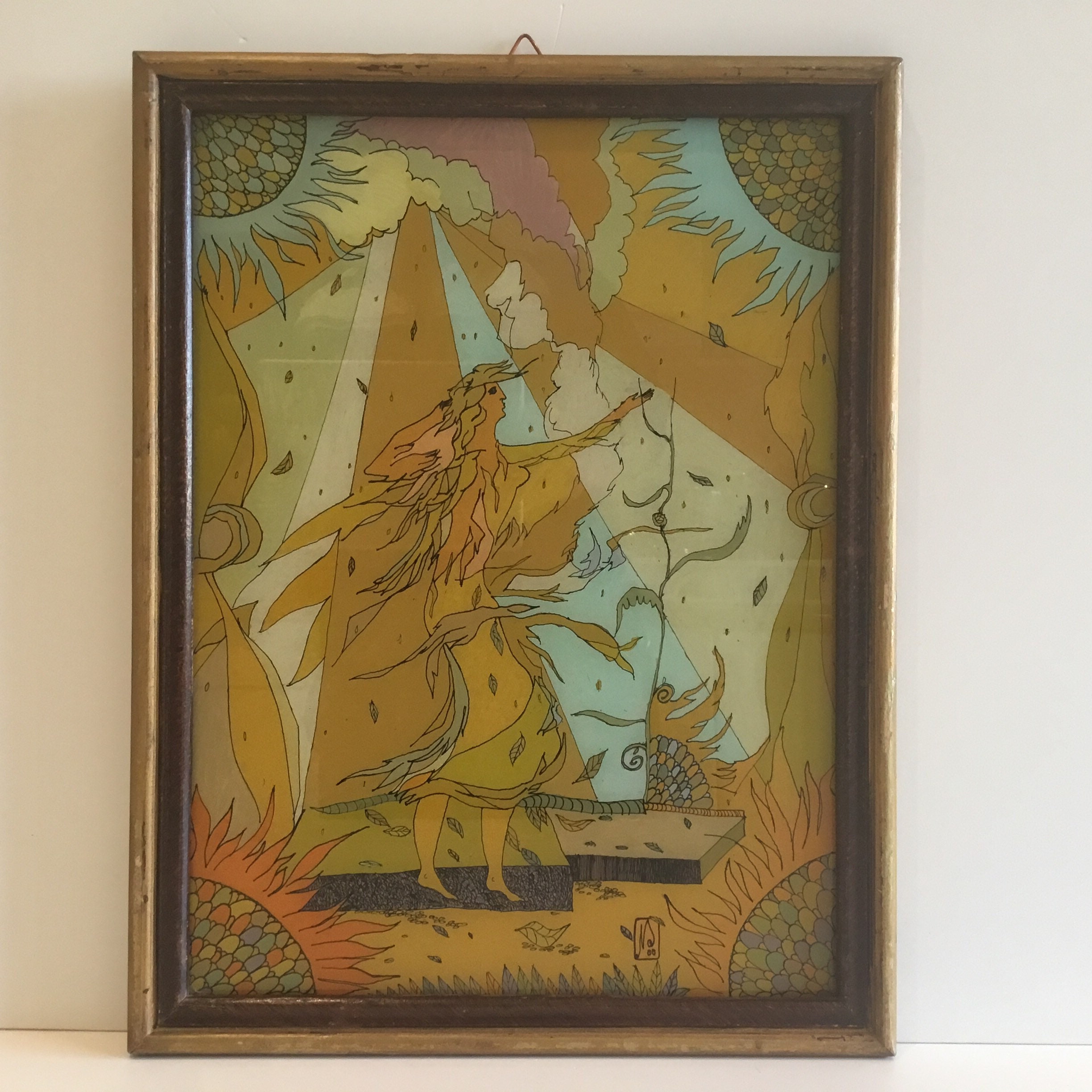 Orthodox Icon Hand-Painted On Reverse Glass (1980s) Made In Romania — photo 3 of 7