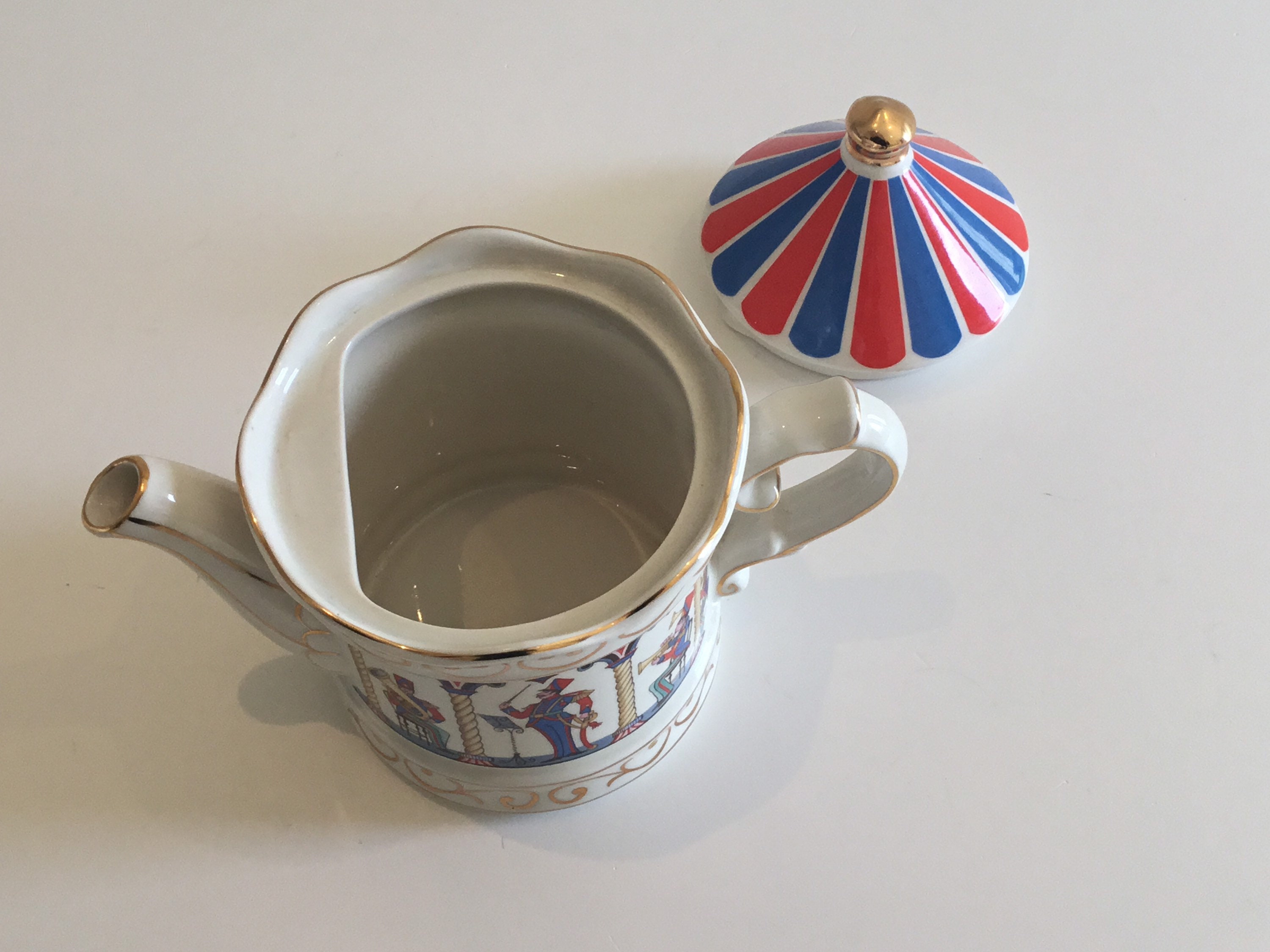 Vintage Ceramic Teapot – Sadler Staffordshire “Edwardian Band Stand” (1950s) Made in England — photo 7 of 8
