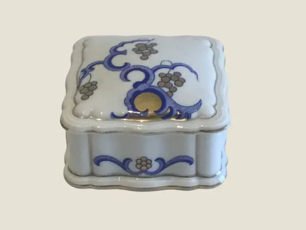 Art Deco Porcelain Box – Rosenthal Bavaria 1930s Hand-Painted
