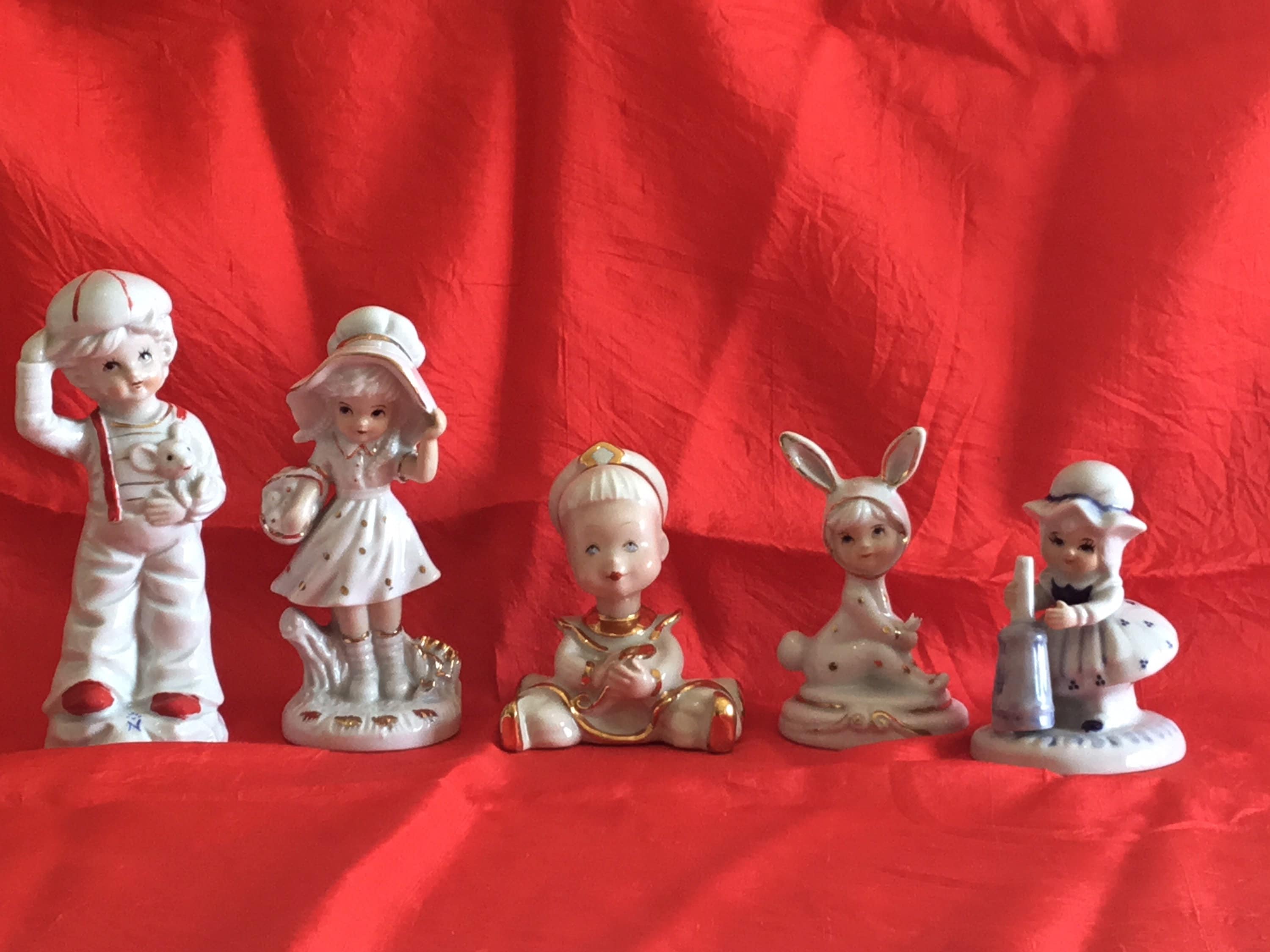 Vintage Porcelain Lot of Porcelain Figurines Capodimonte (1950s) — photo 2 of 7