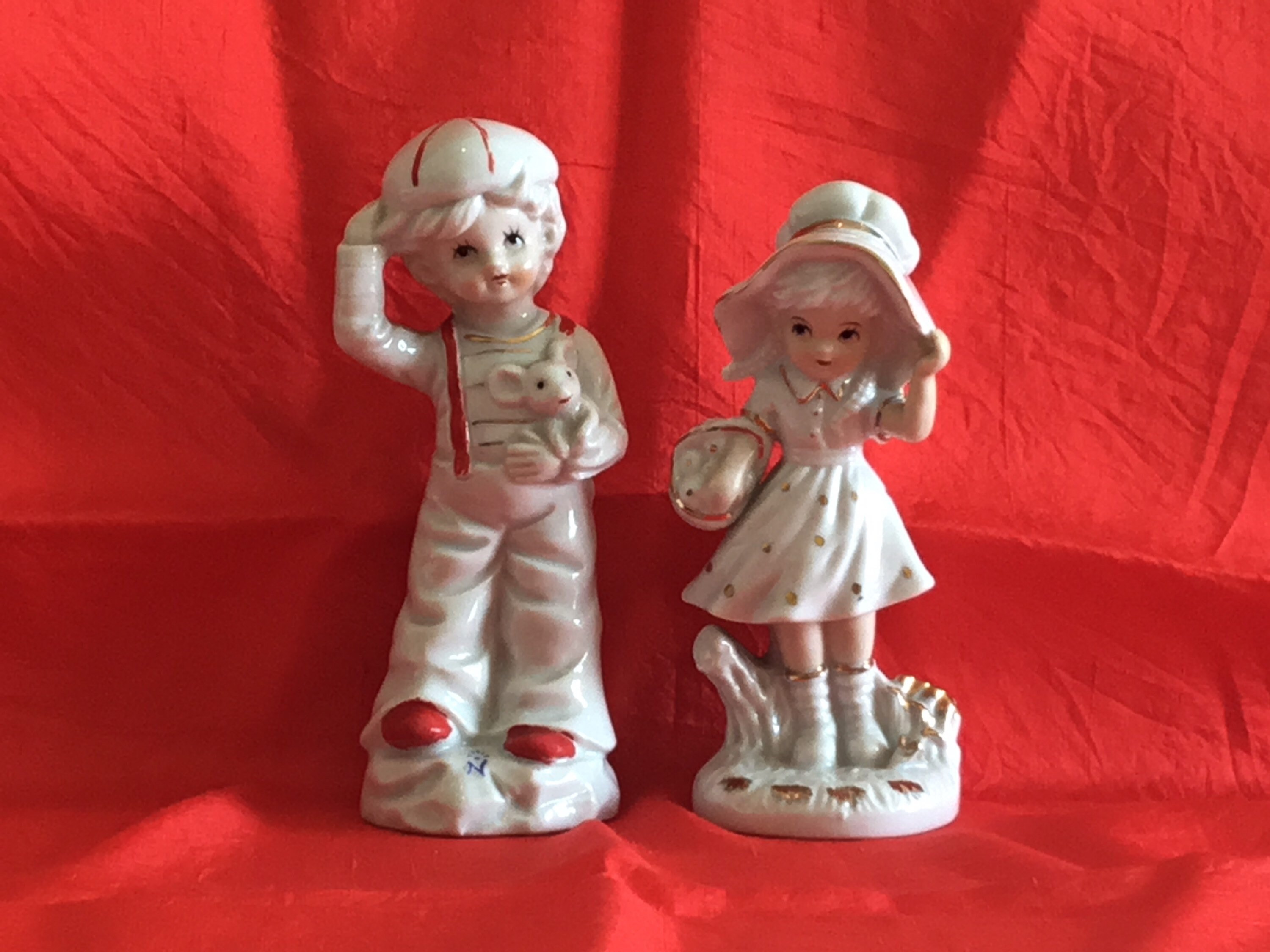 Vintage Porcelain Lot of Porcelain Figurines Capodimonte (1950s) — photo 4 of 7