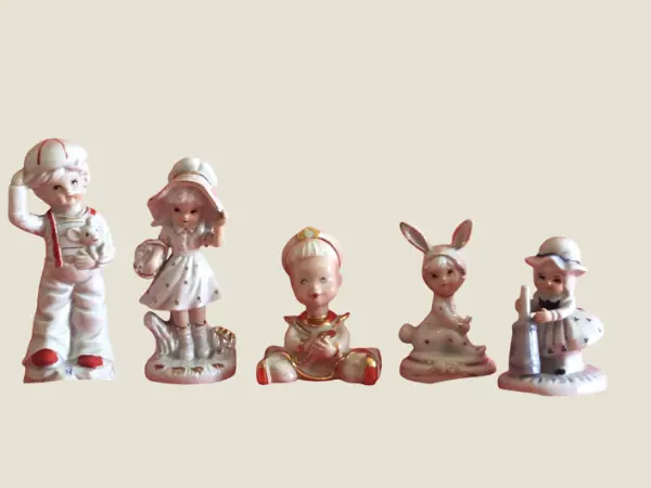 Vintage Porcelain Lot of Porcelain Figurines Capodimonte (1950s)