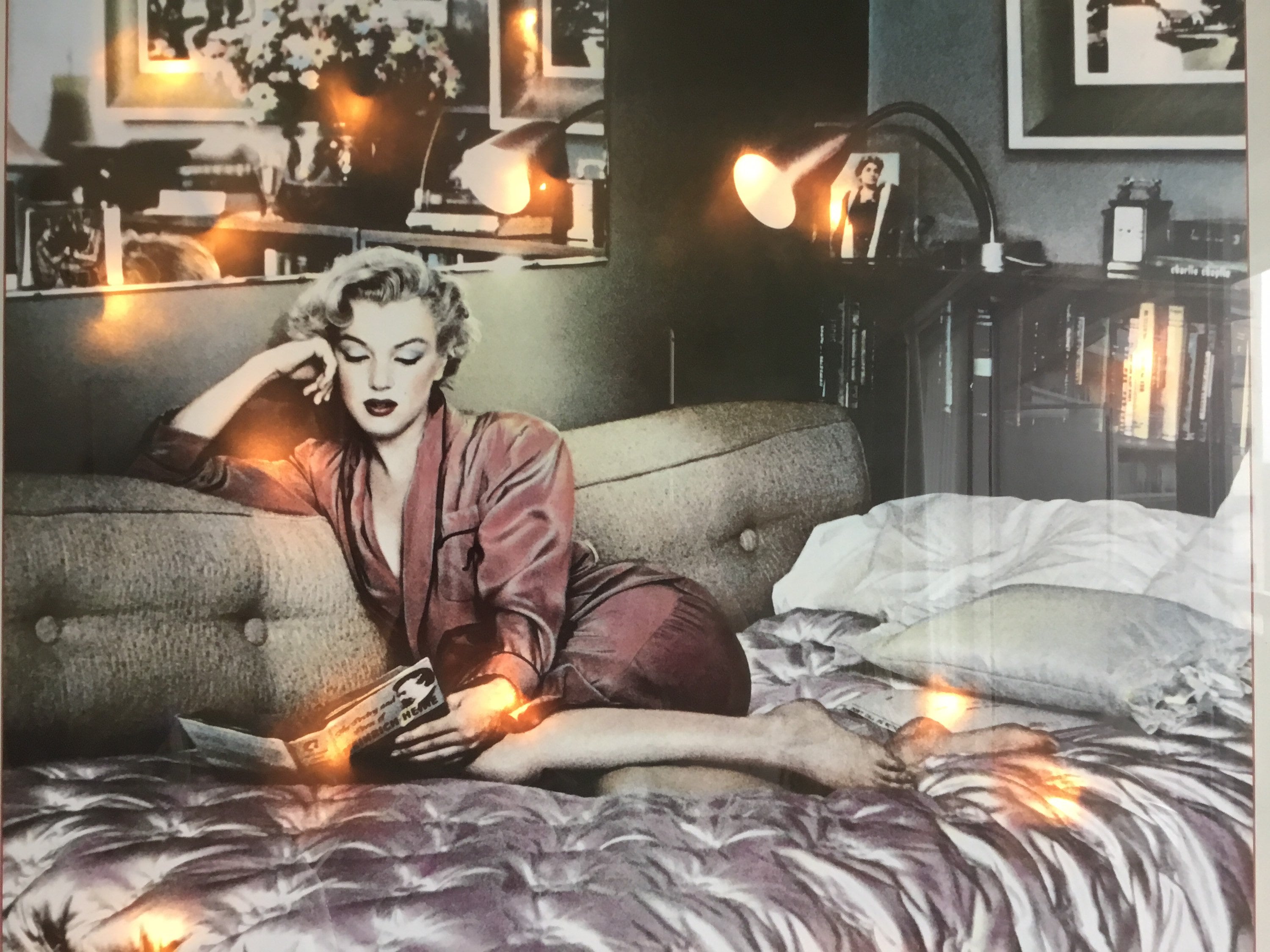 Vintage Art Marilyn Monroe (1990) Rare Illuminated Print Made in England — photo 6 of 11