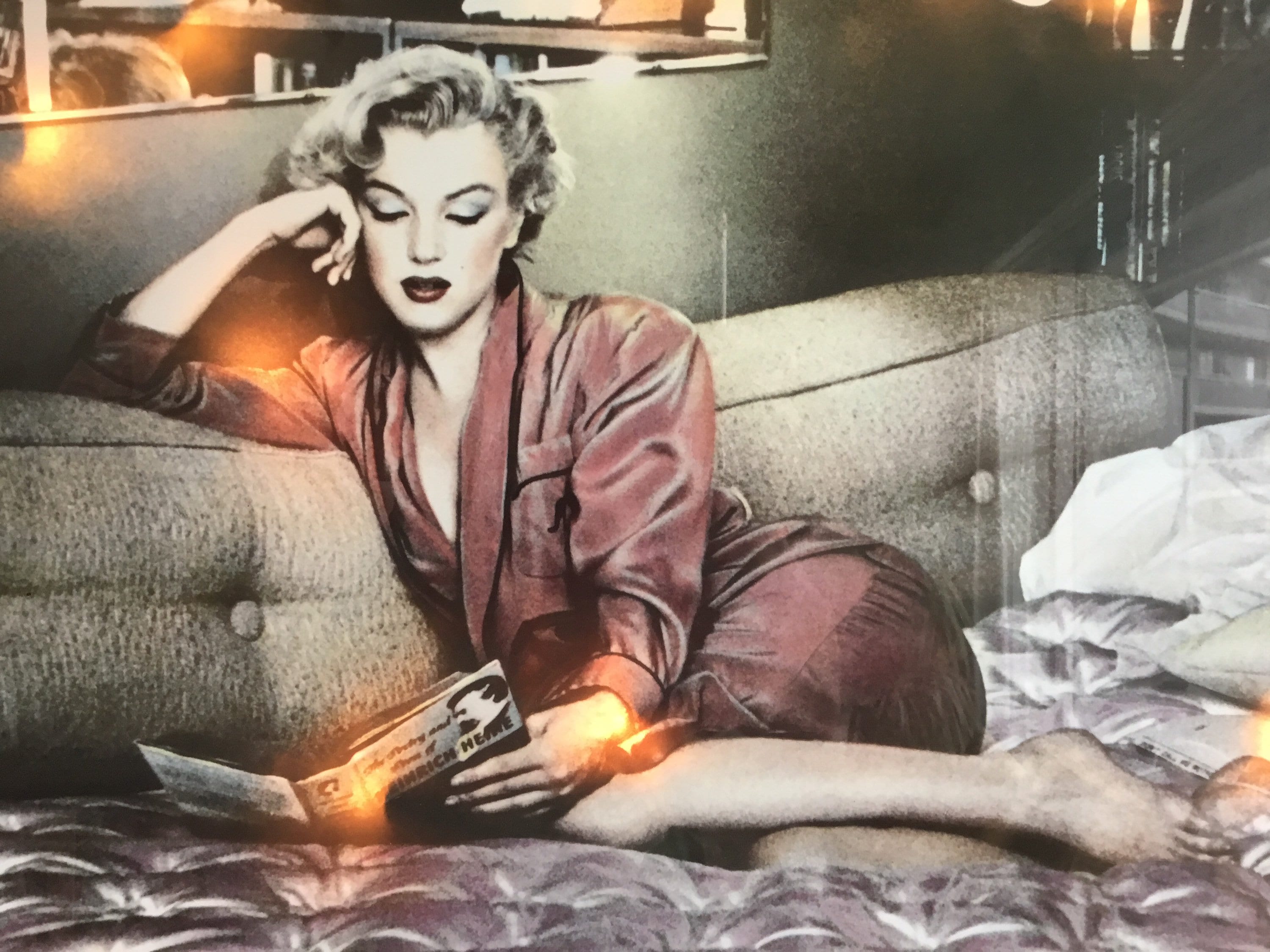 Vintage Art Marilyn Monroe (1990) Rare Illuminated Print Made in England — photo 8 of 11