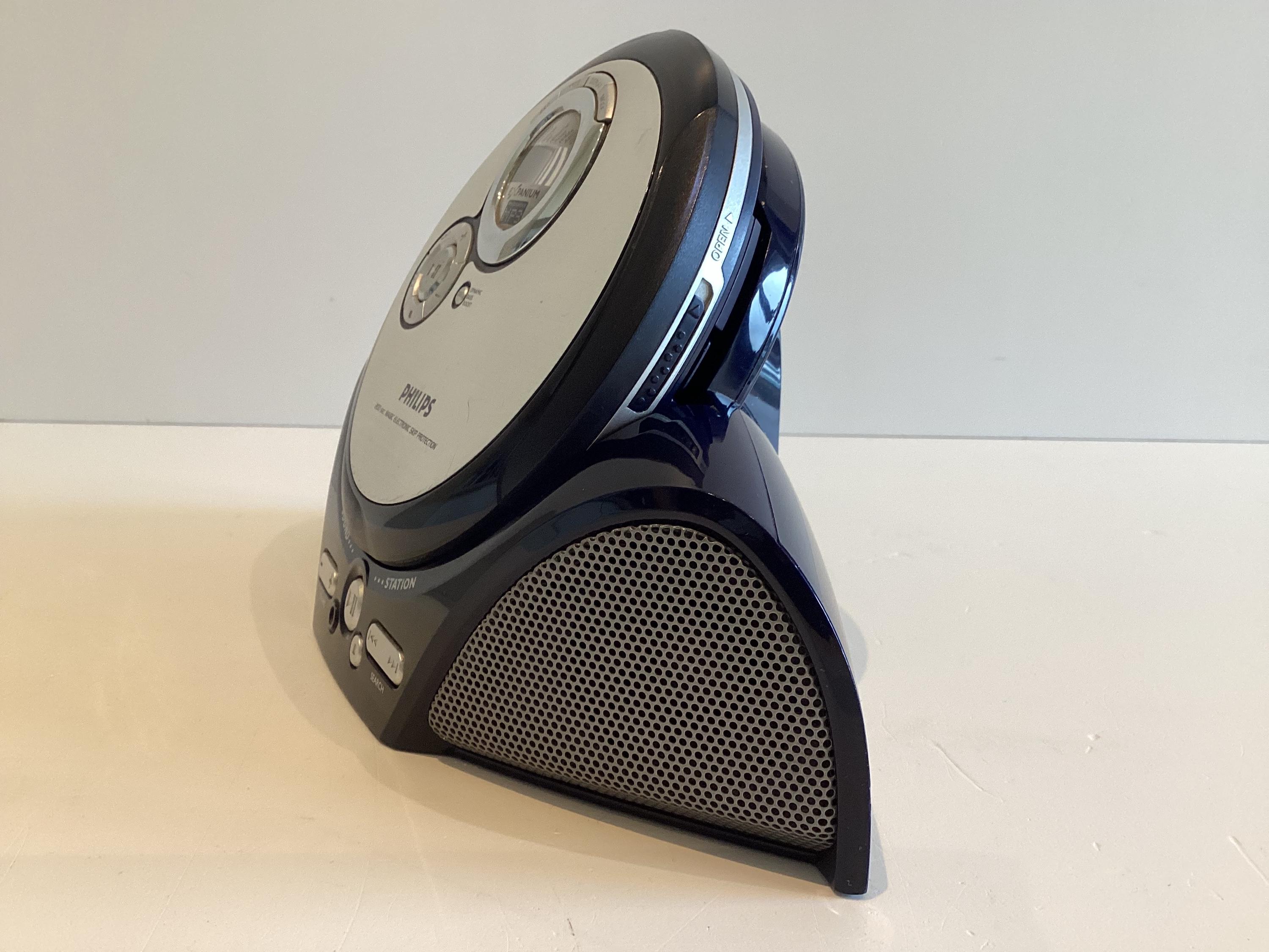 Vintage Boombox Philips Expanium EXP3373 MP3 CD Player Sound Station Base AY3870 Portable Working — photo 8 of 11