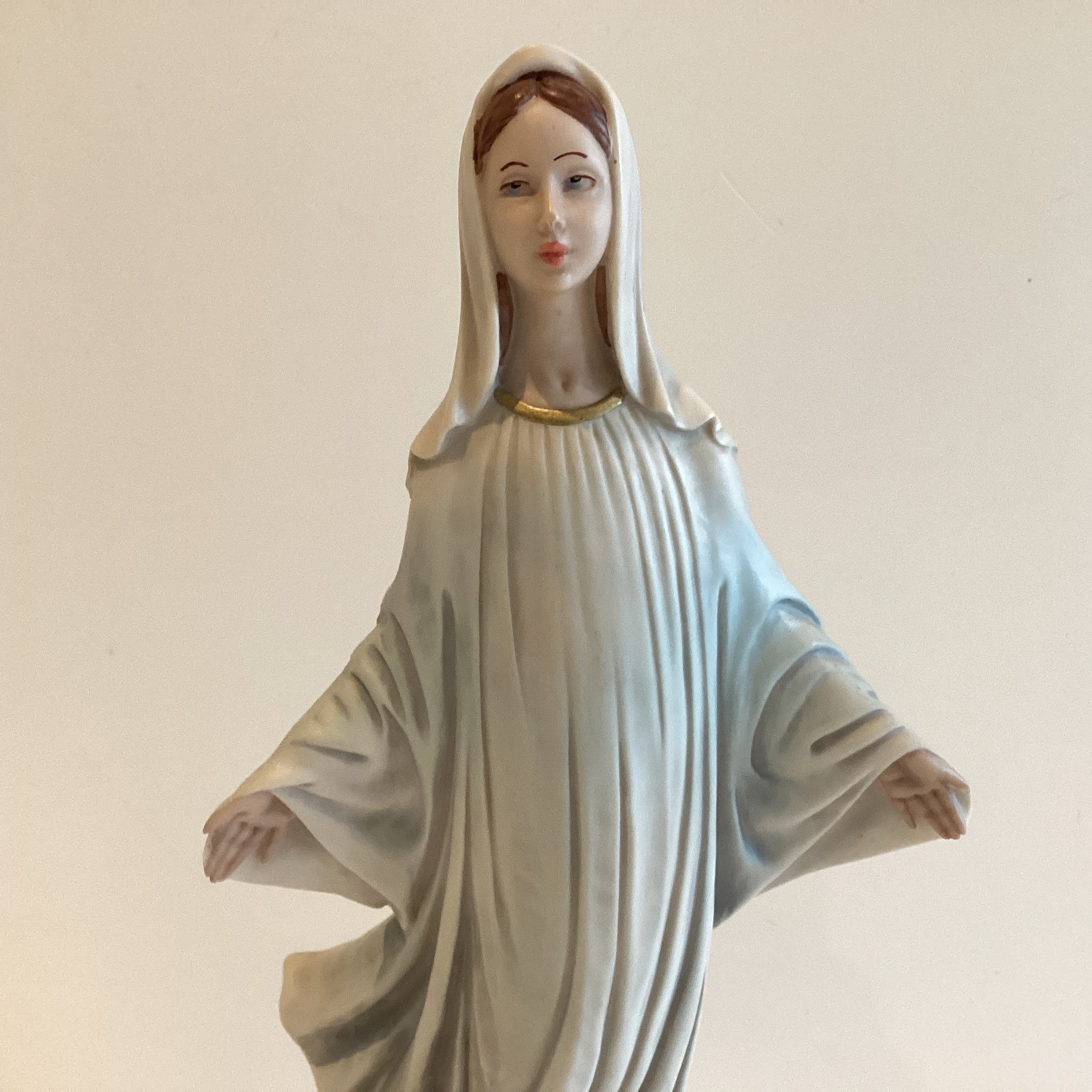 Vintage Sculpture – 1987 Large Figurine Italian Religious Art, Collecible Statue — photo 4 of 7
