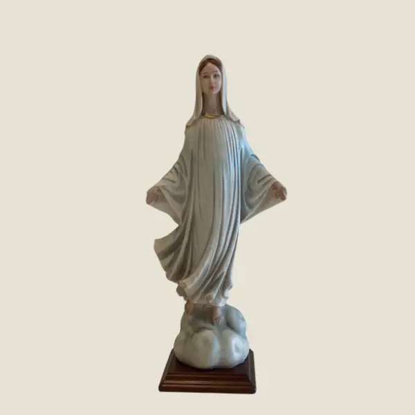 Vintage Sculpture – 1987 Large Figurine Italian Religious Art, Collecible Statue