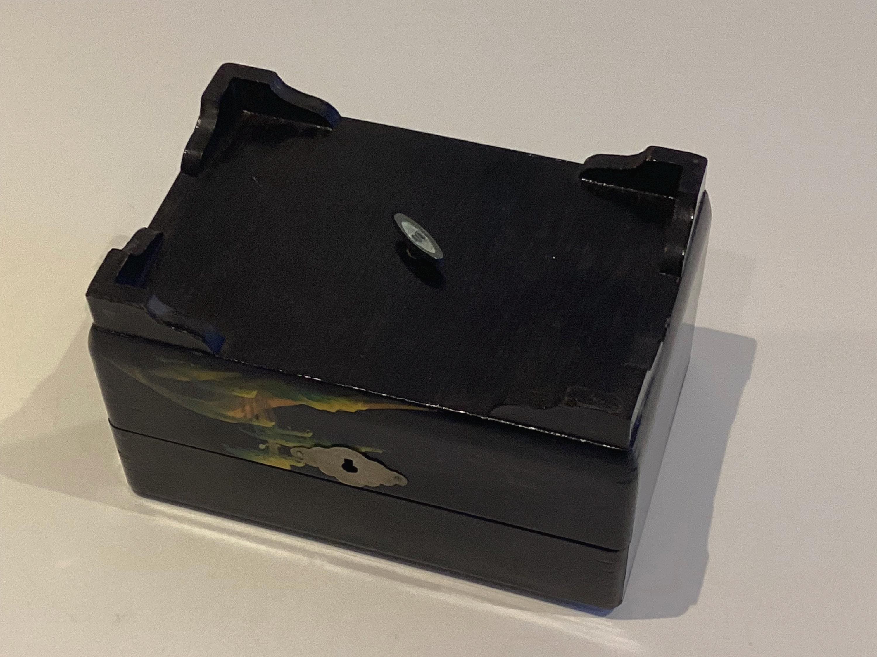 Vintage Music Box | 1960s Japanese Jewelry Box with Spinning Turtle — photo 7 of 7