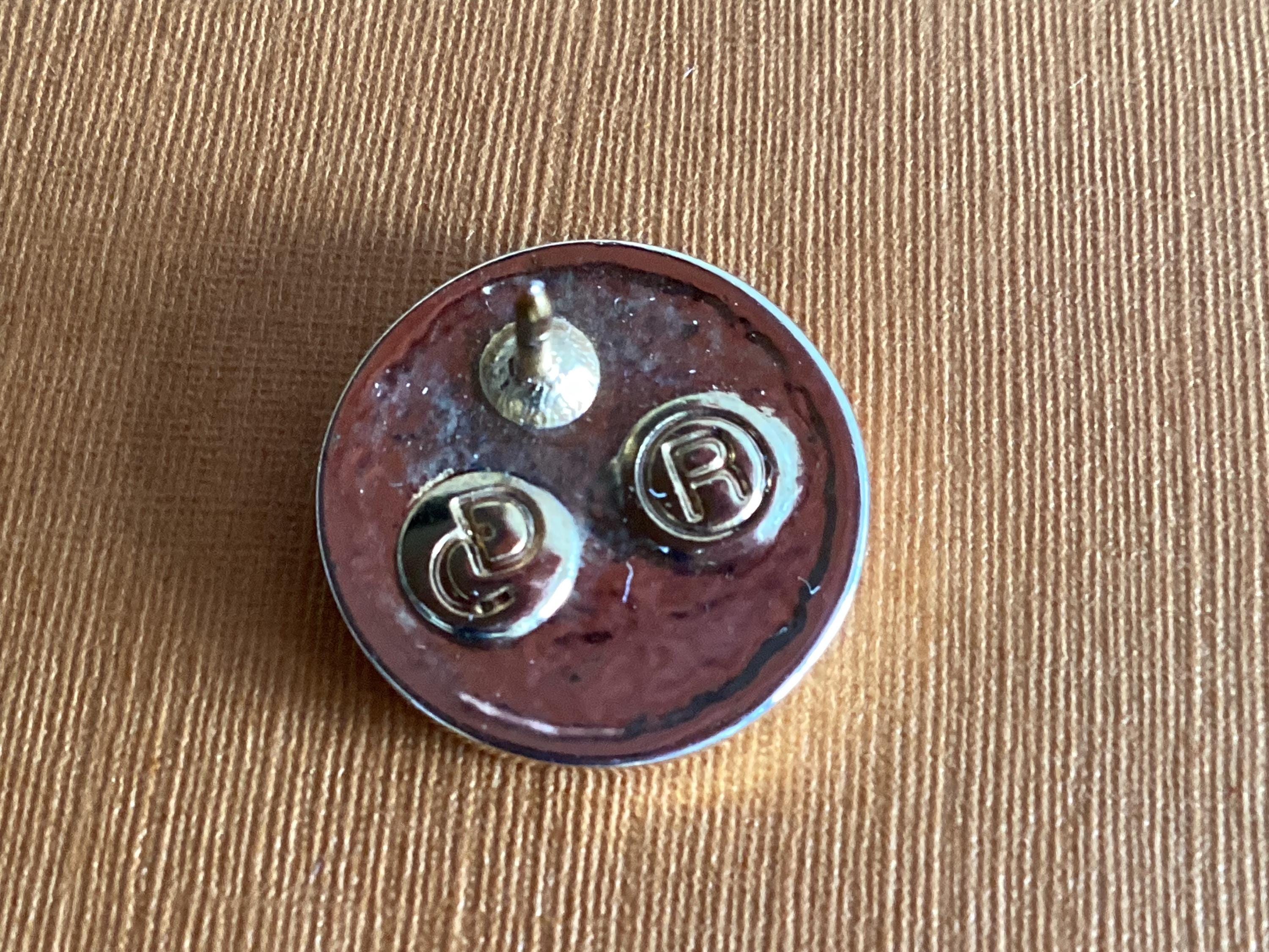 Vintage Pin | Official Miss Italia 1995 Diego Casella-Pc-1954 Rhodium Brooch 24k Gold & 1000 — photo 11 of 11