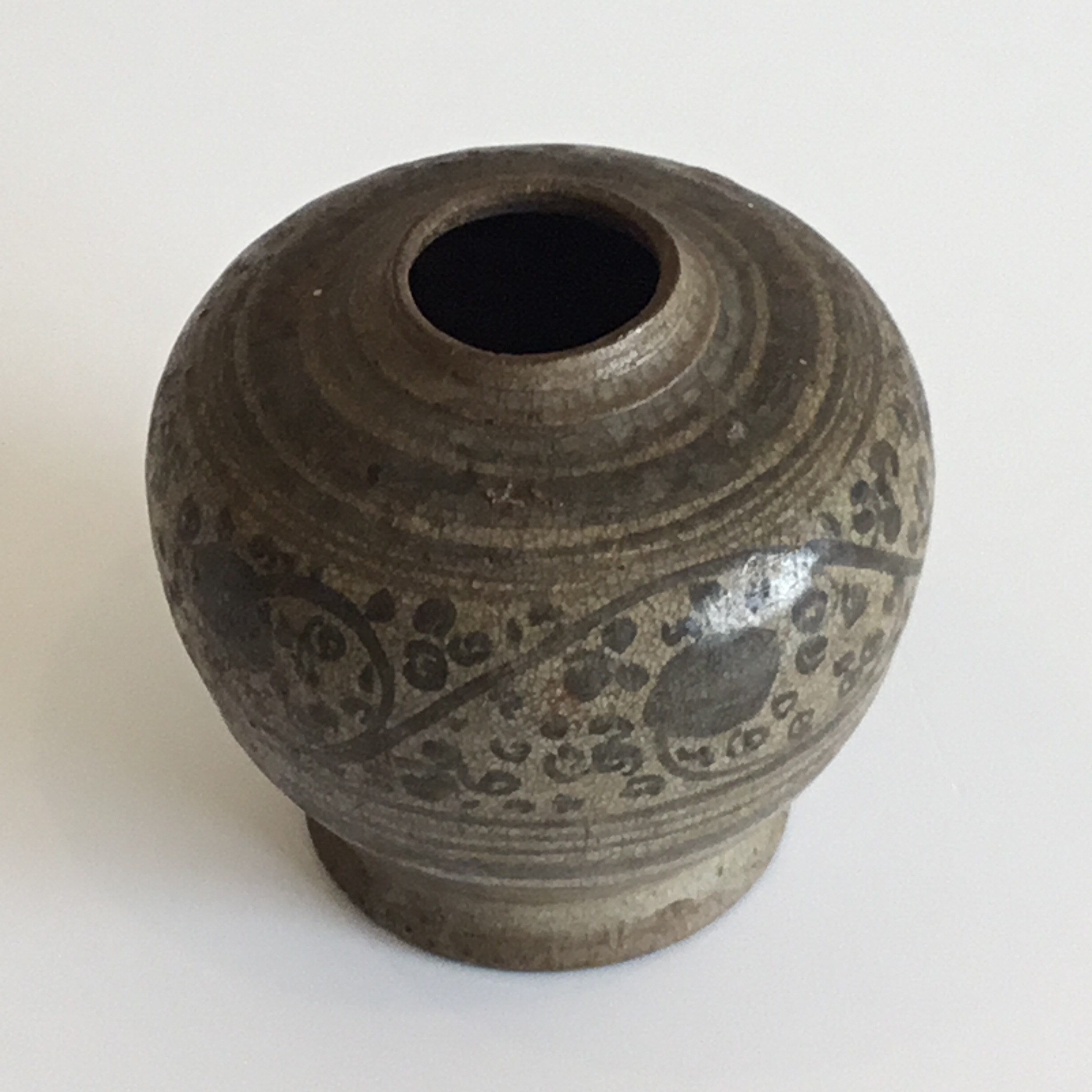 Vintage Collectible Rare Vase (15th Century) Thai Kalong Ware – Northern Thailand Pottery — photo 2 of 11