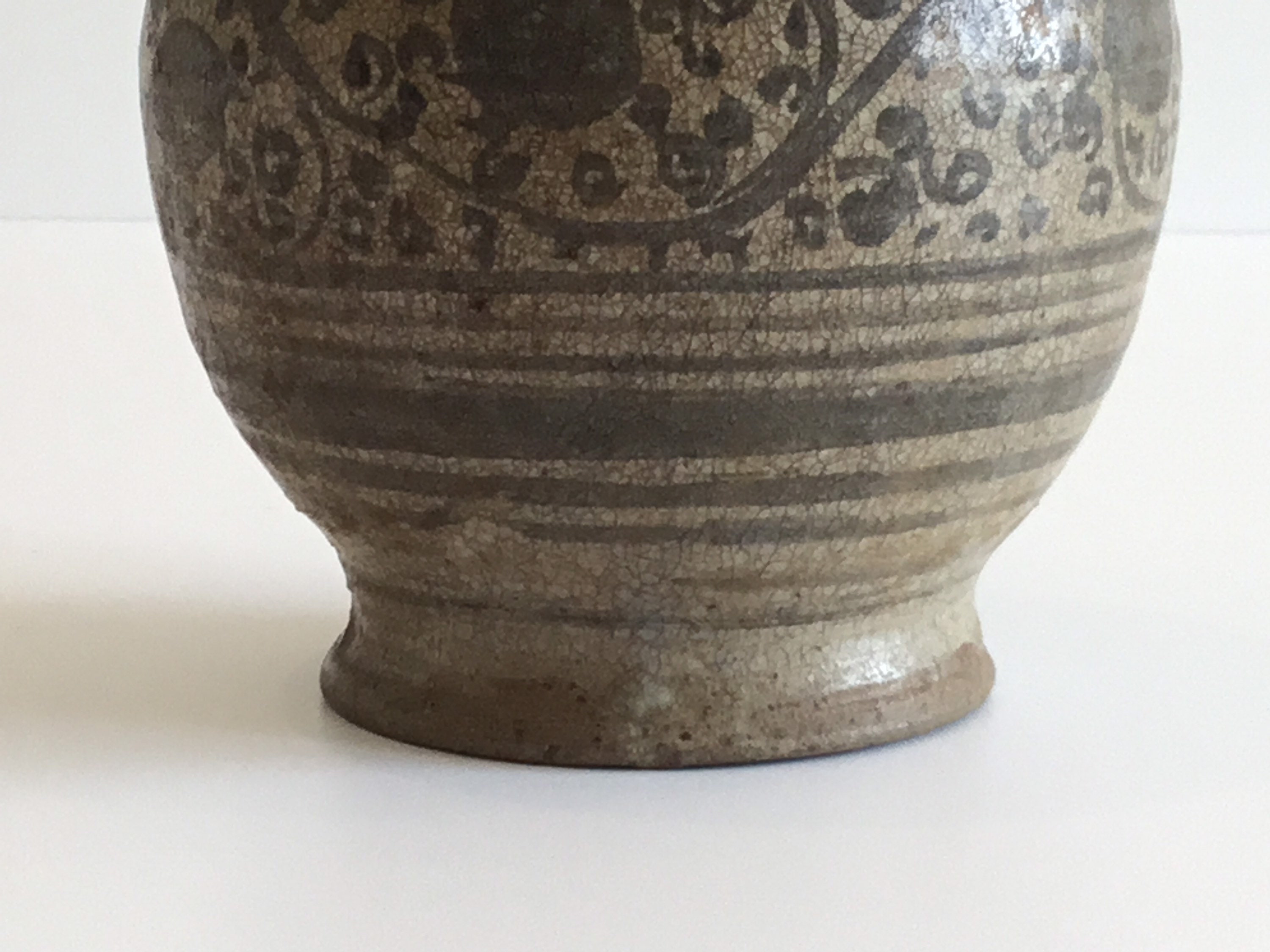 Vintage Collectible Rare Vase (15th Century) Thai Kalong Ware – Northern Thailand Pottery — photo 6 of 11