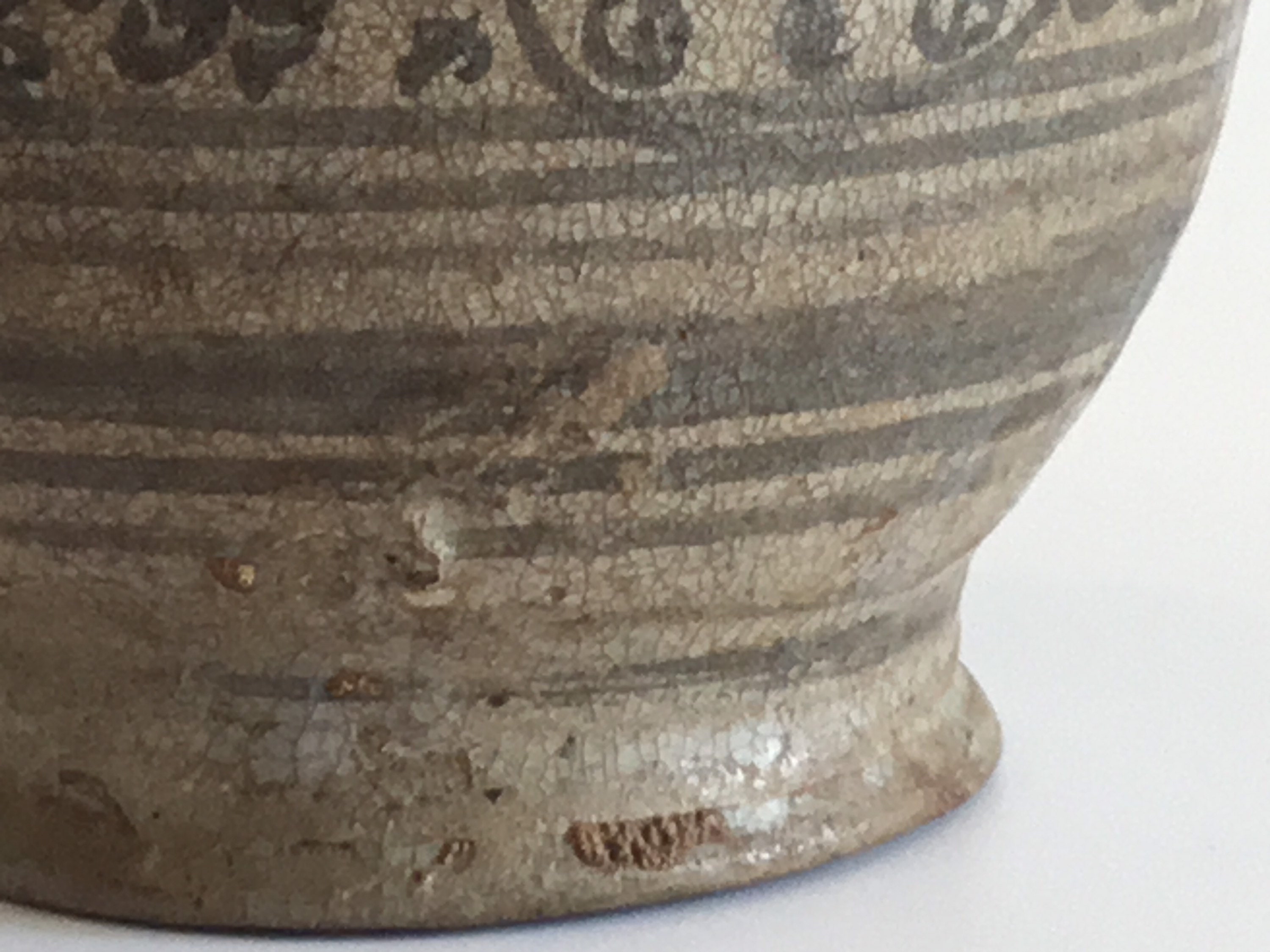 Vintage Collectible Rare Vase (15th Century) Thai Kalong Ware – Northern Thailand Pottery — photo 9 of 11