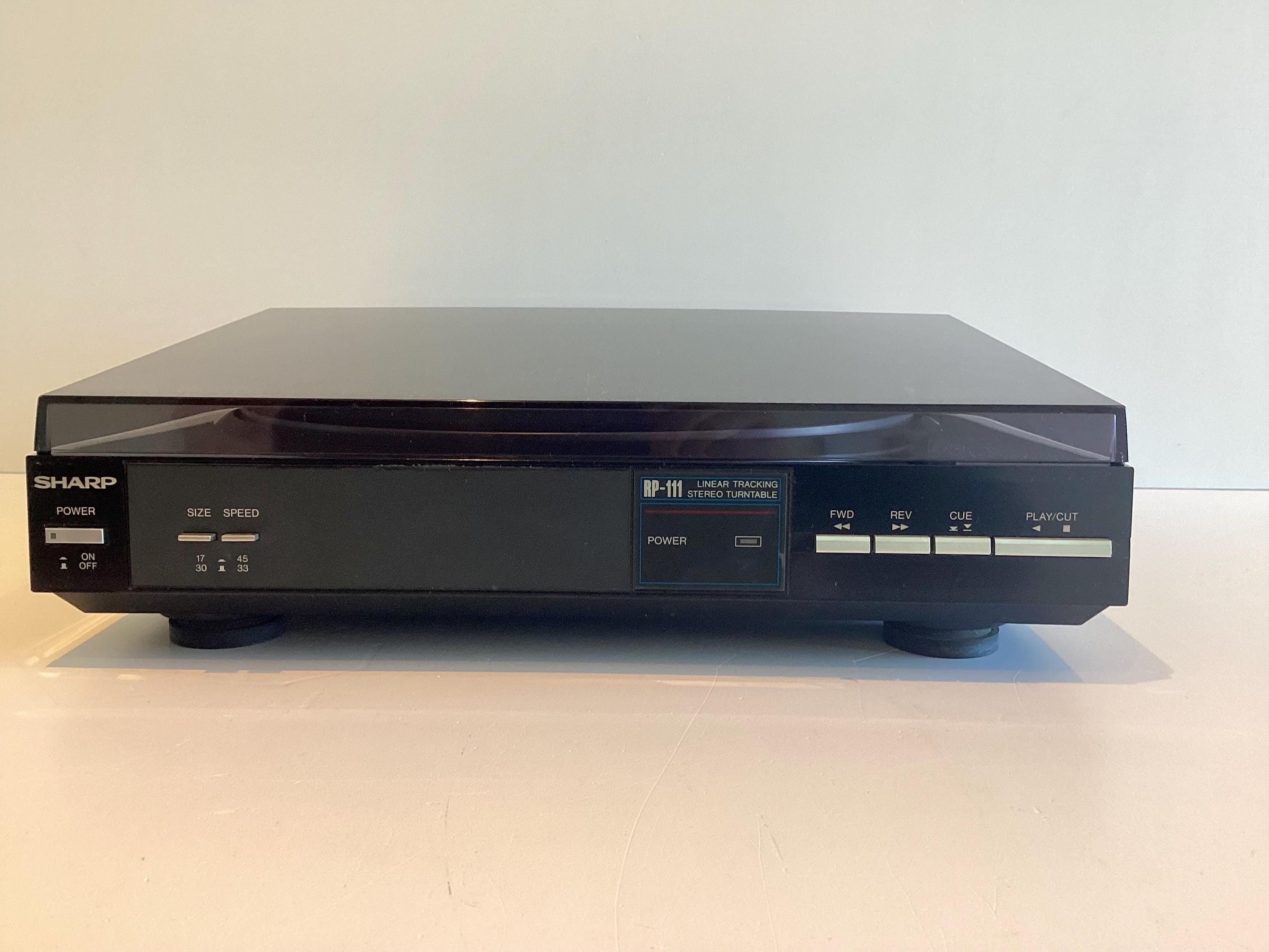 Vintage Sharp Stereo System Turntable Cassette Receiver SA-111 RT-111 RP-111 Made in Japan — photo 6 of 11