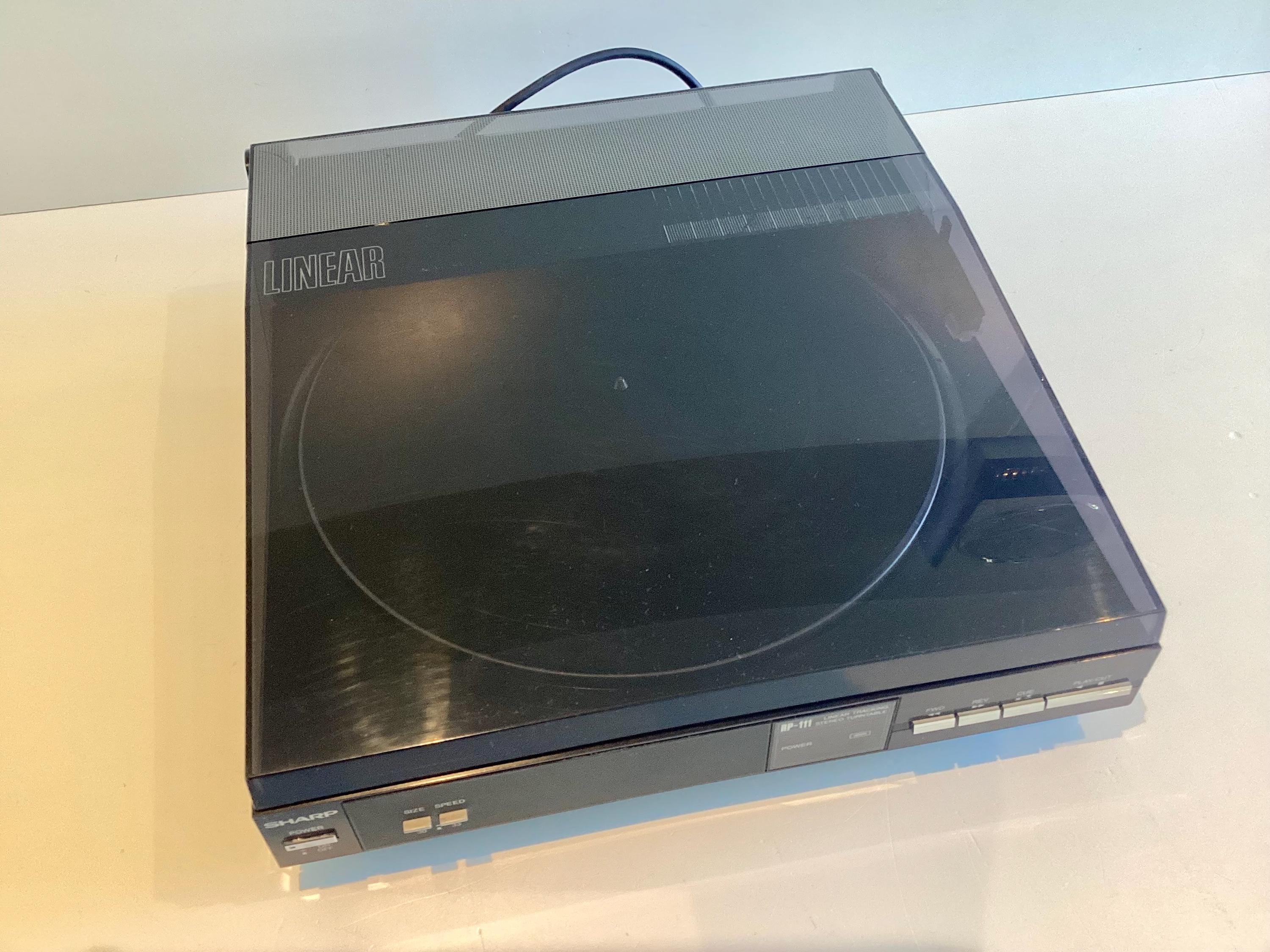 Vintage Sharp Stereo System Turntable Cassette Receiver SA-111 RT-111 RP-111 Made in Japan — photo 8 of 11