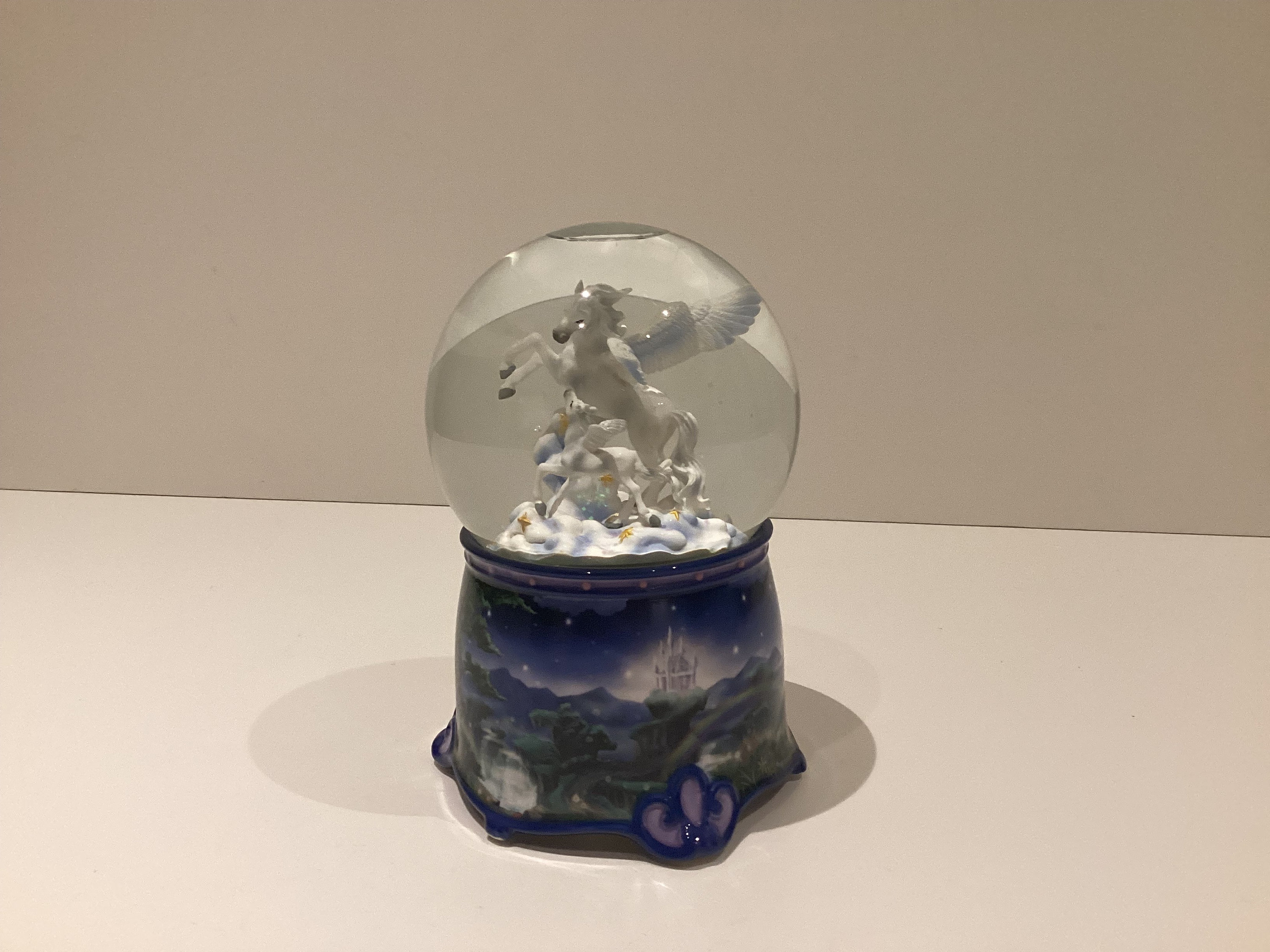 Vintage Musical Sphere | Rotating Pegasus Glass Globe, "Magic Flute" Melody Working — photo 2 of 10