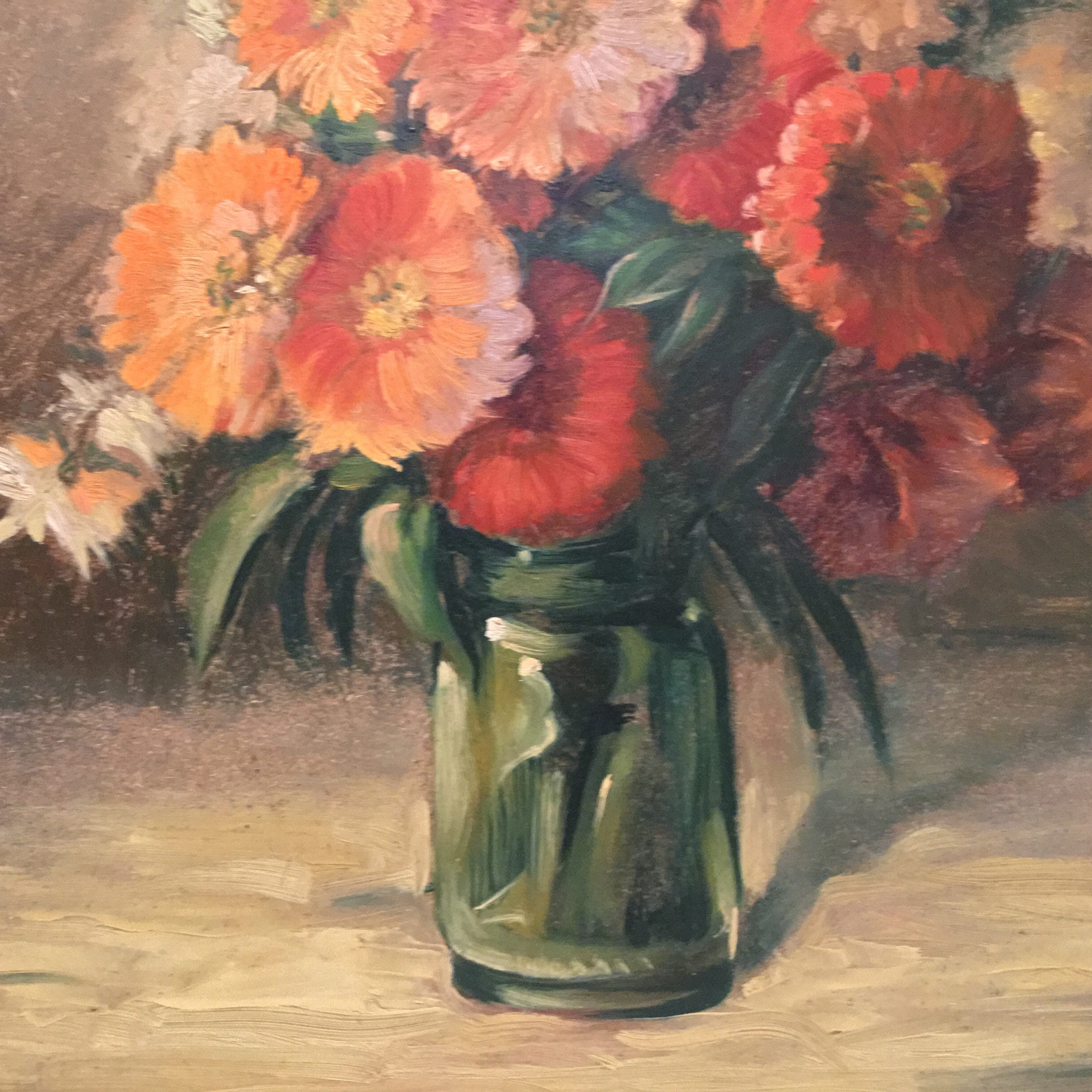 Vintage Painting – Mixed Floral Composition (1960s) Robert Lombaert — photo 6 of 9