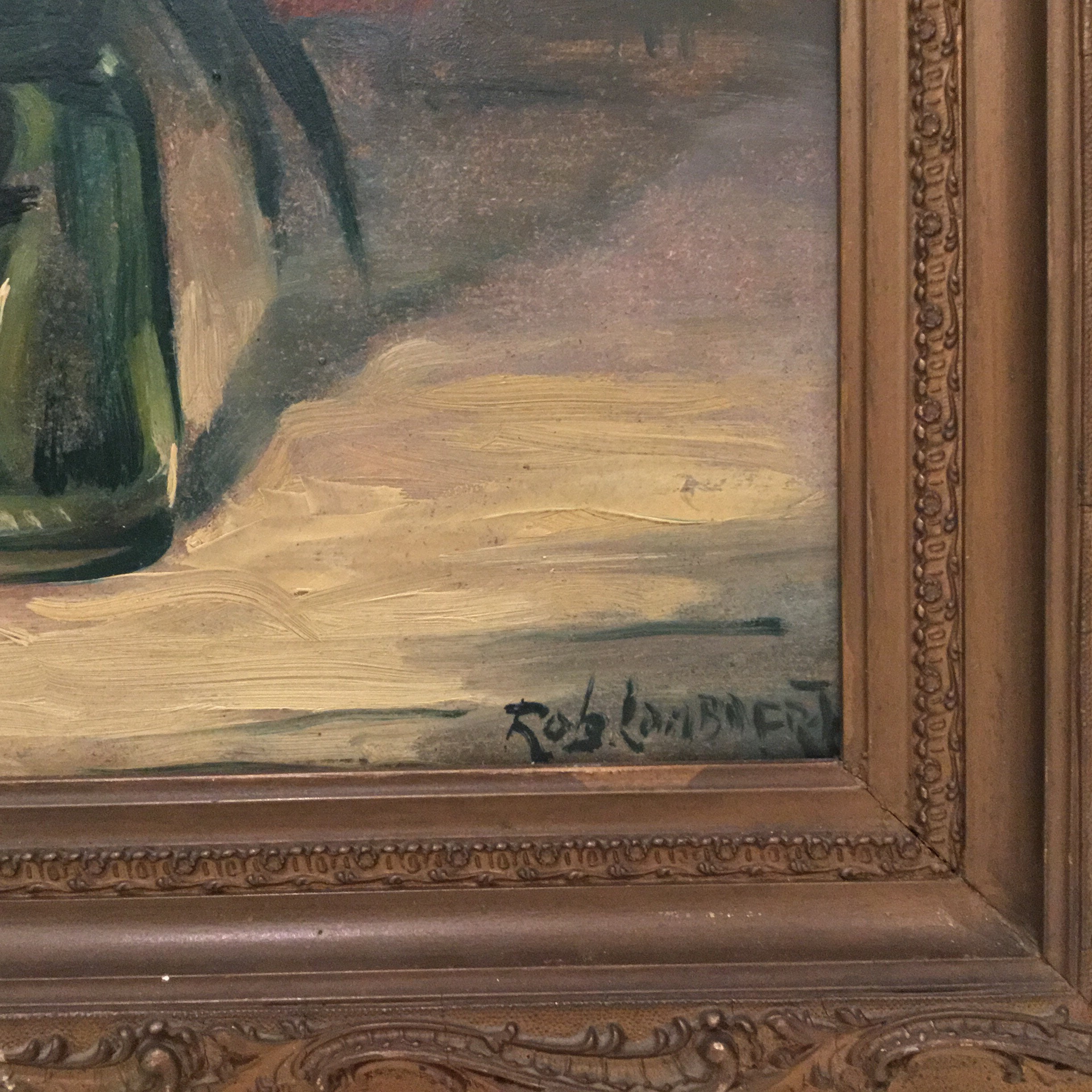 Vintage Painting – Mixed Floral Composition (1960s) Robert Lombaert — photo 9 of 9