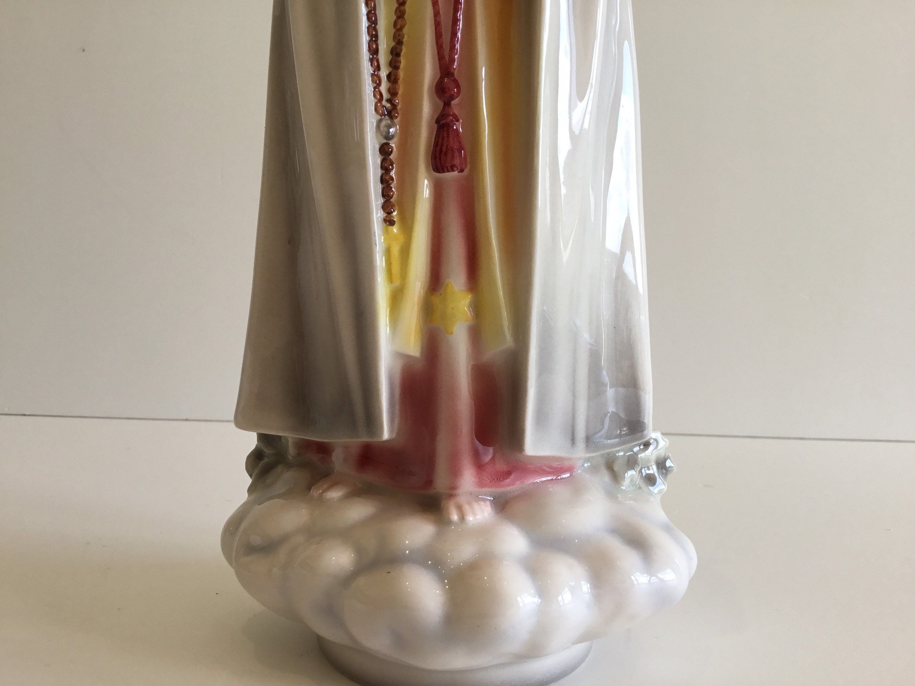Vintage Porcelain Figurine | Keramos Wien Austria 1920s, Saint Mary Hand Painted Collectible — photo 8 of 9