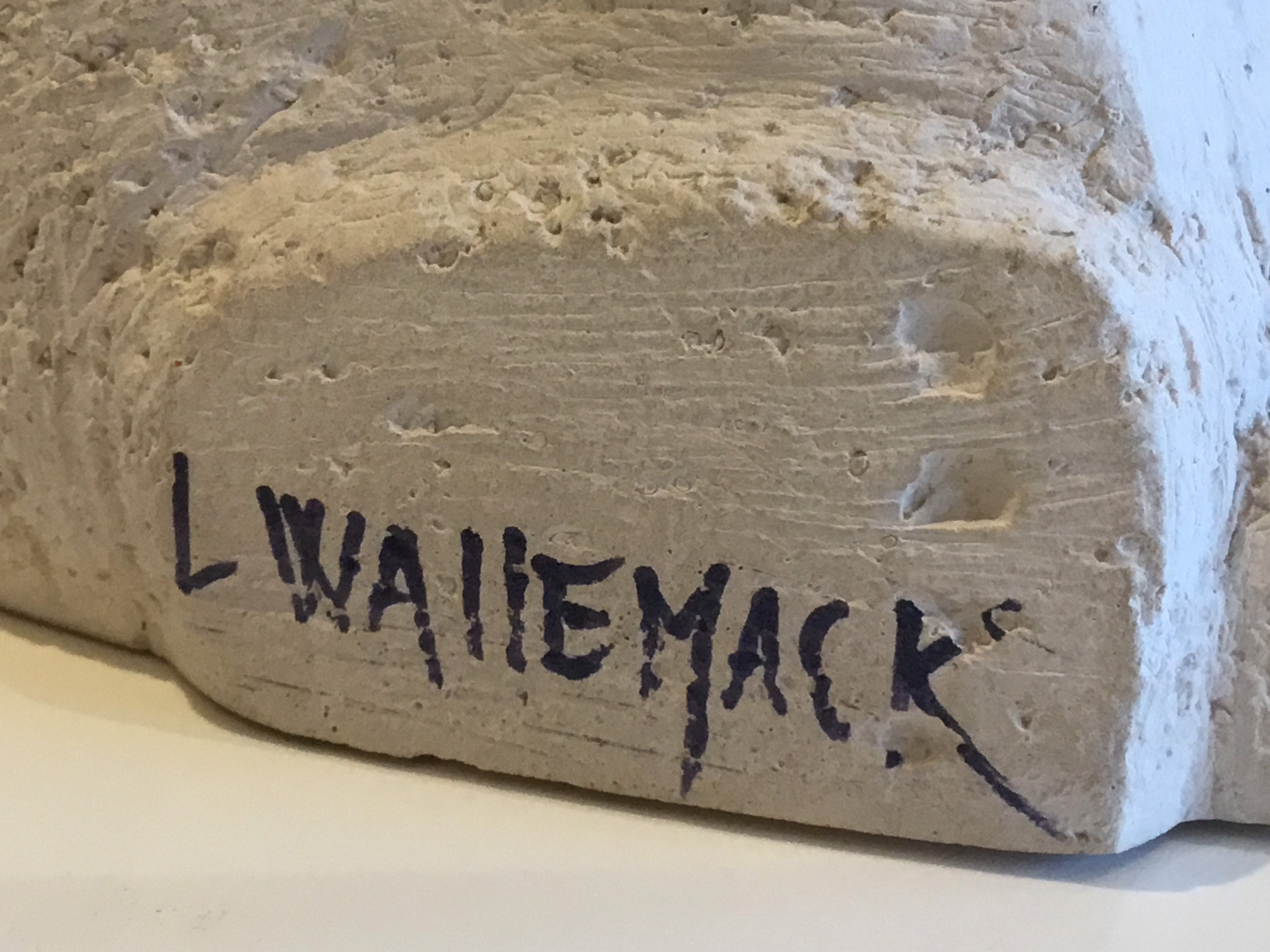 Vintage  Sculpture – Signed L. Wallemack (1970s) French Art Figurine — photo 10 of 10