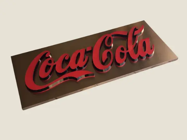 Vintage Lighted Sign Coca-Cola Original 1980s Indoor Decor