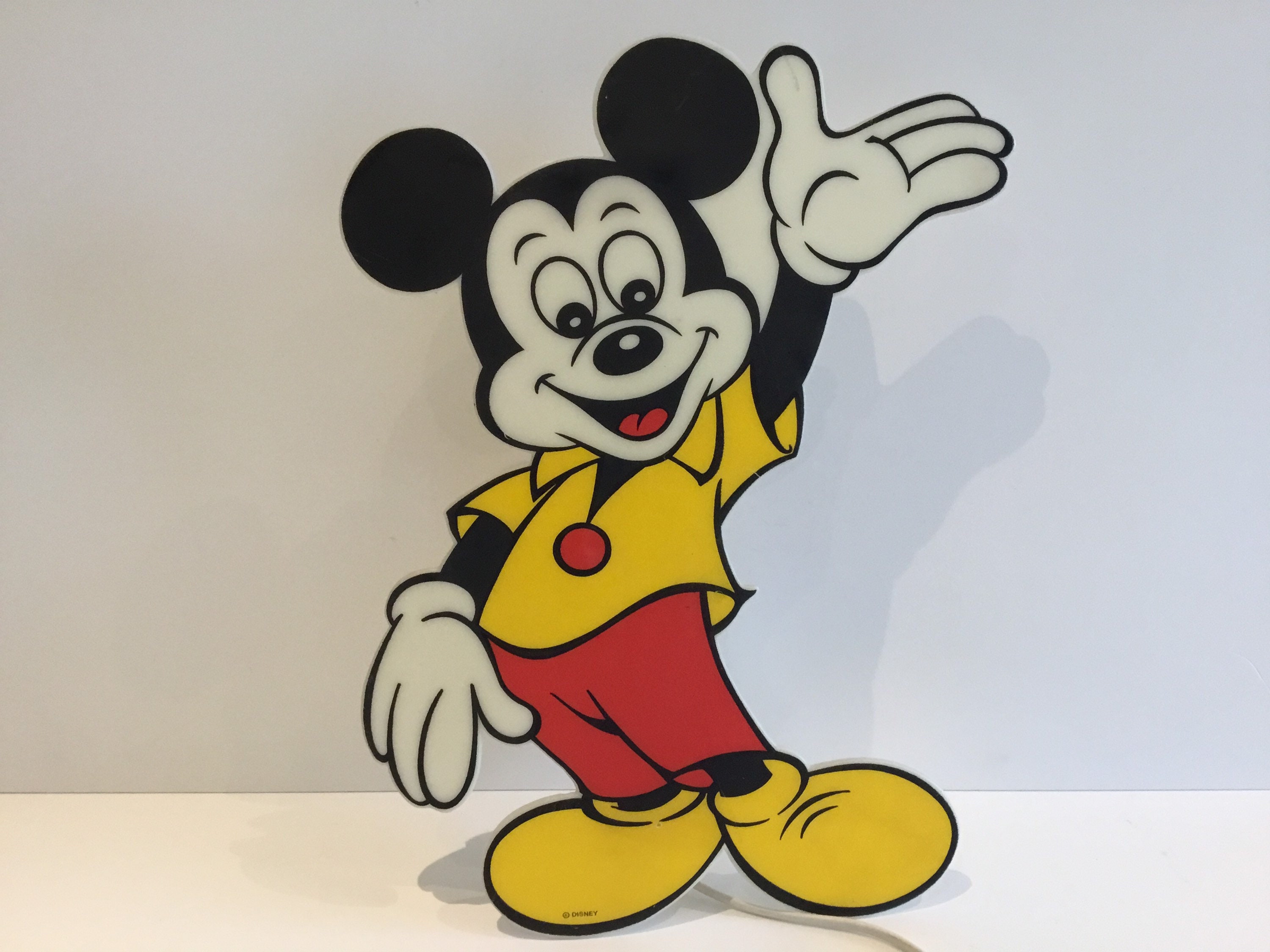 Mickey Mouse Wall Lamp - PVC (1970s) Walt Disney — photo 3 of 11