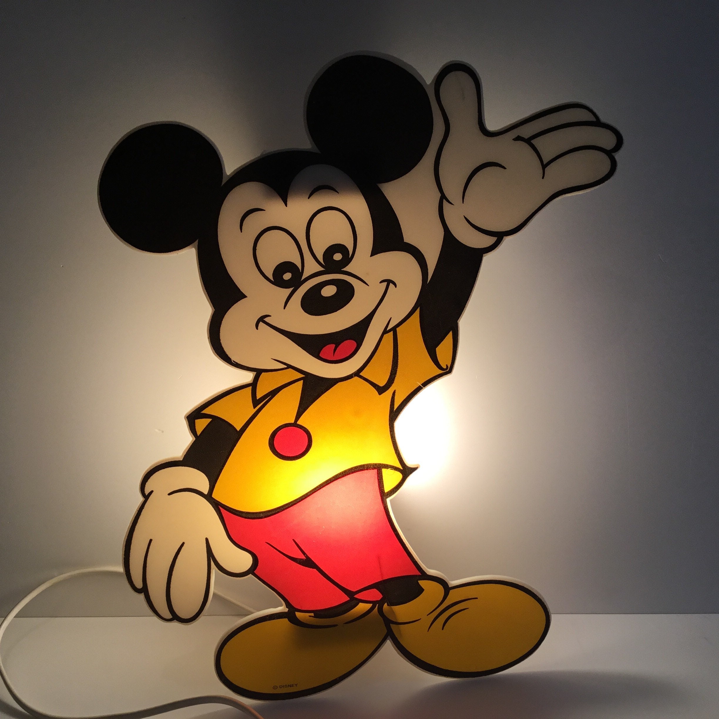 Mickey Mouse Wall Lamp - PVC (1970s) Walt Disney — photo 4 of 11
