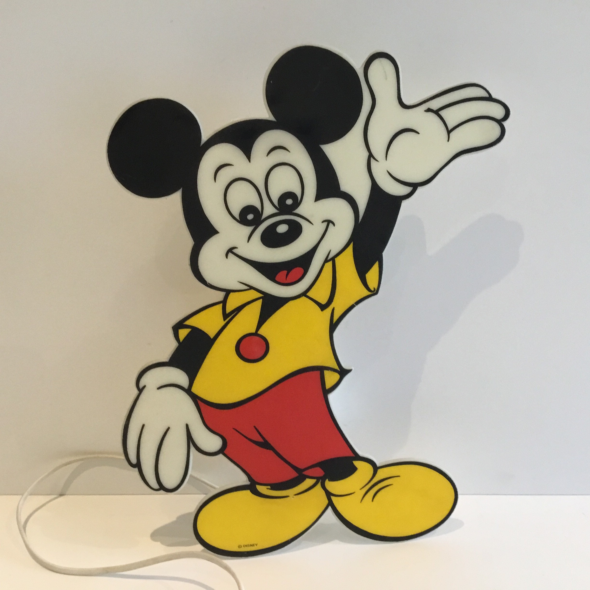 Mickey Mouse Wall Lamp - PVC (1970s) Walt Disney — photo 5 of 11