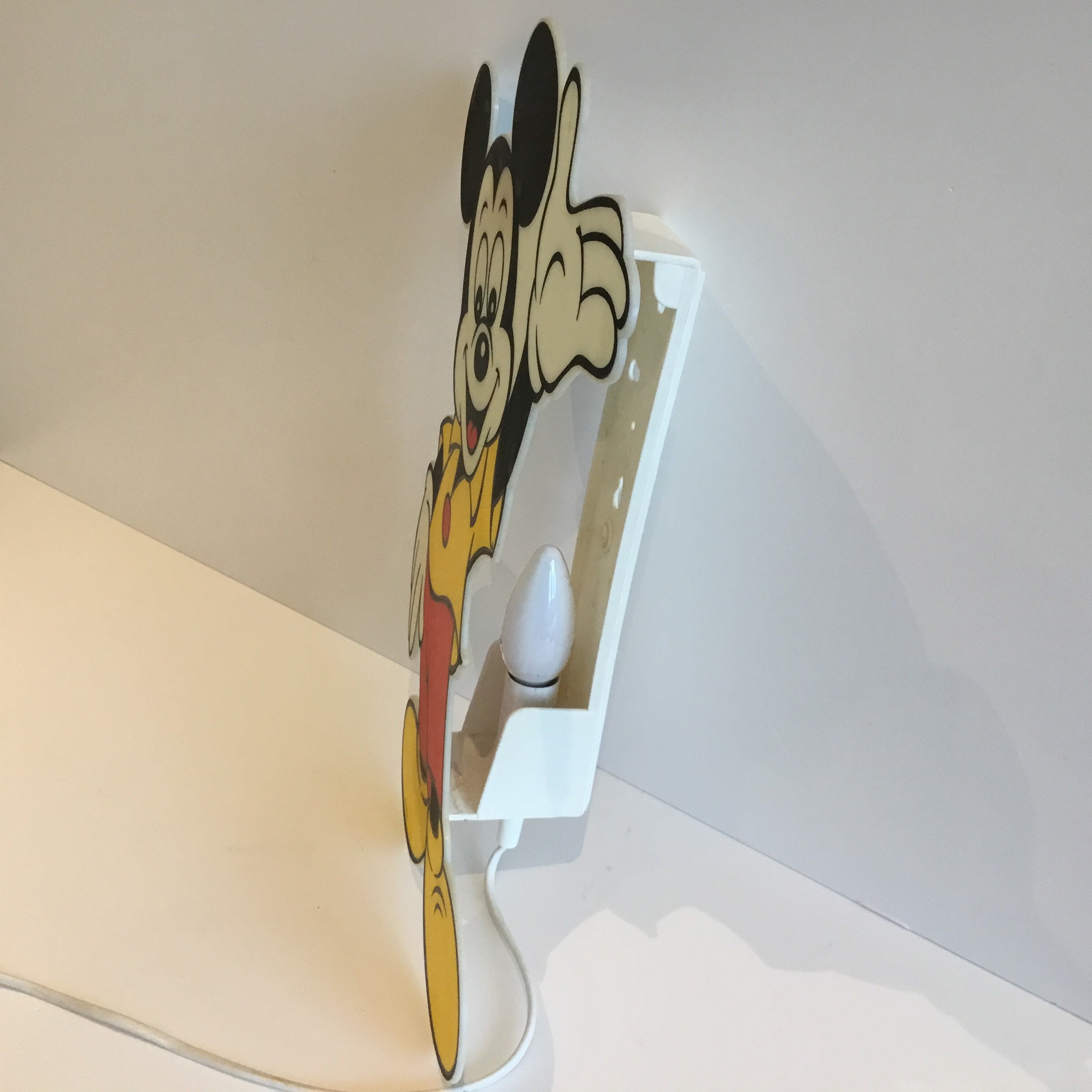 Mickey Mouse Wall Lamp - PVC (1970s) Walt Disney — photo 8 of 11
