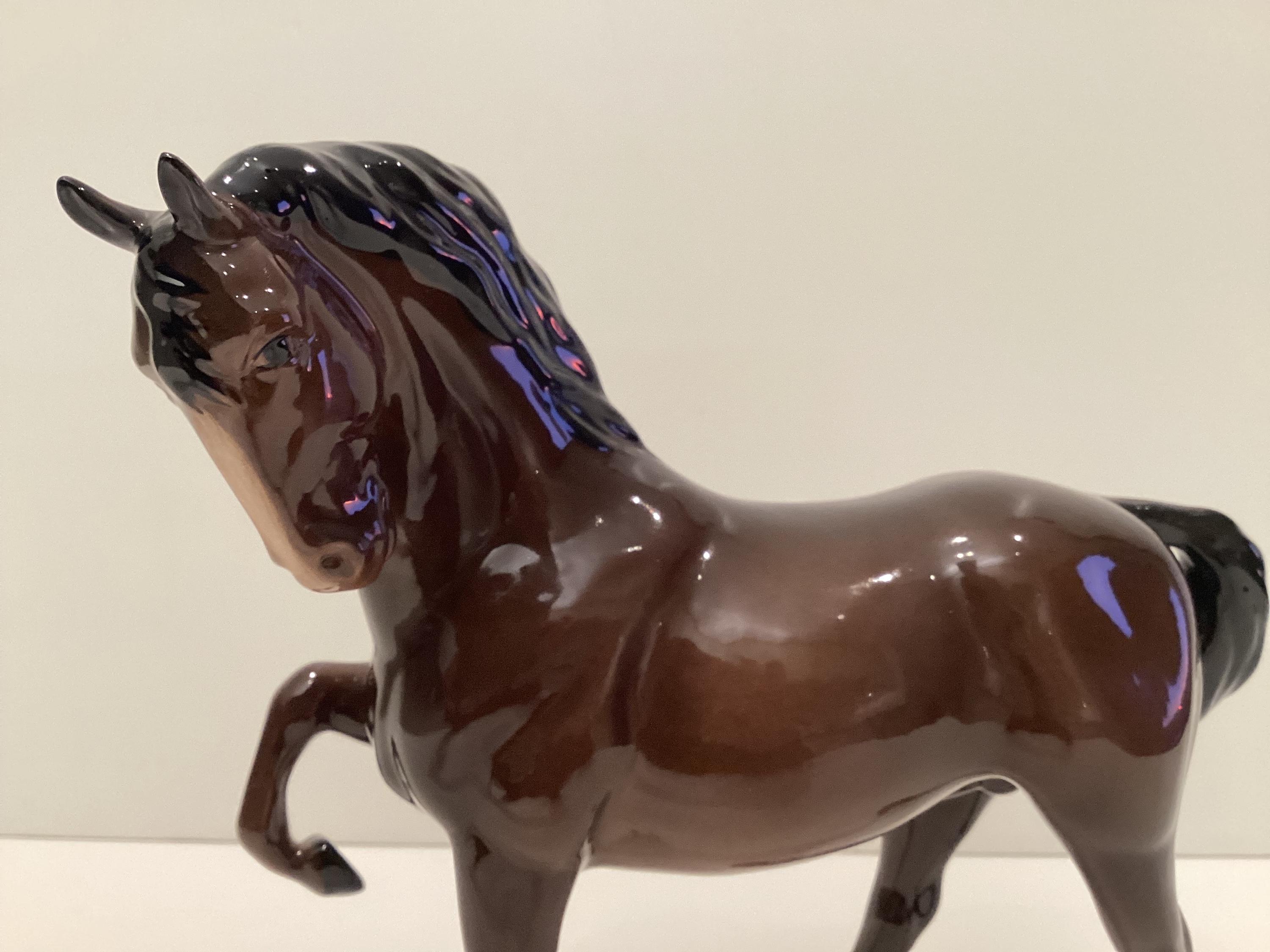 Vintage Porcelain Horse | Royal Doulton 1950s English Figurine, Hand Painted Statue — photo 3 of 9
