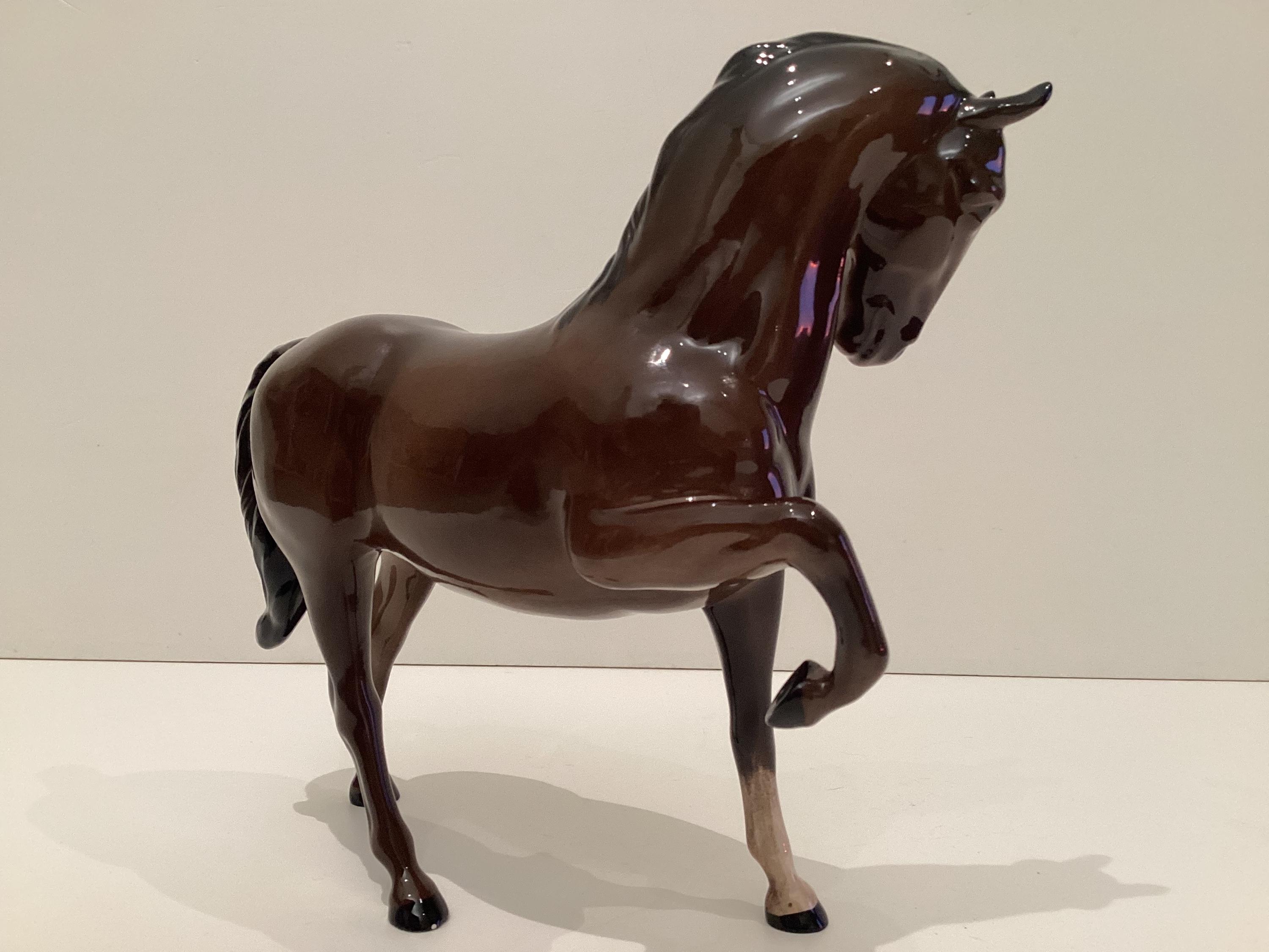 Vintage Porcelain Horse | Royal Doulton 1950s English Figurine, Hand Painted Statue — photo 4 of 9
