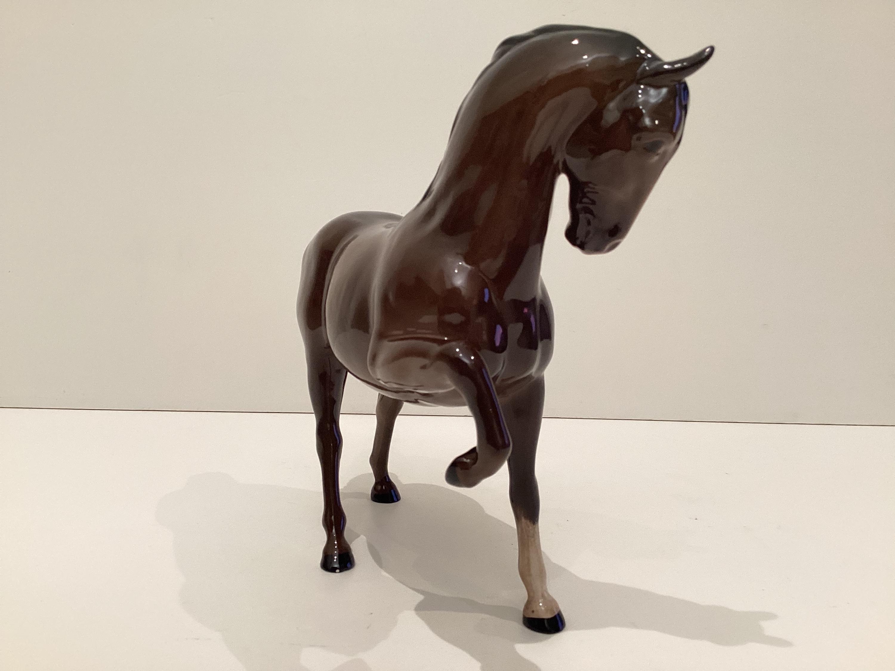 Vintage Porcelain Horse | Royal Doulton 1950s English Figurine, Hand Painted Statue — photo 6 of 9