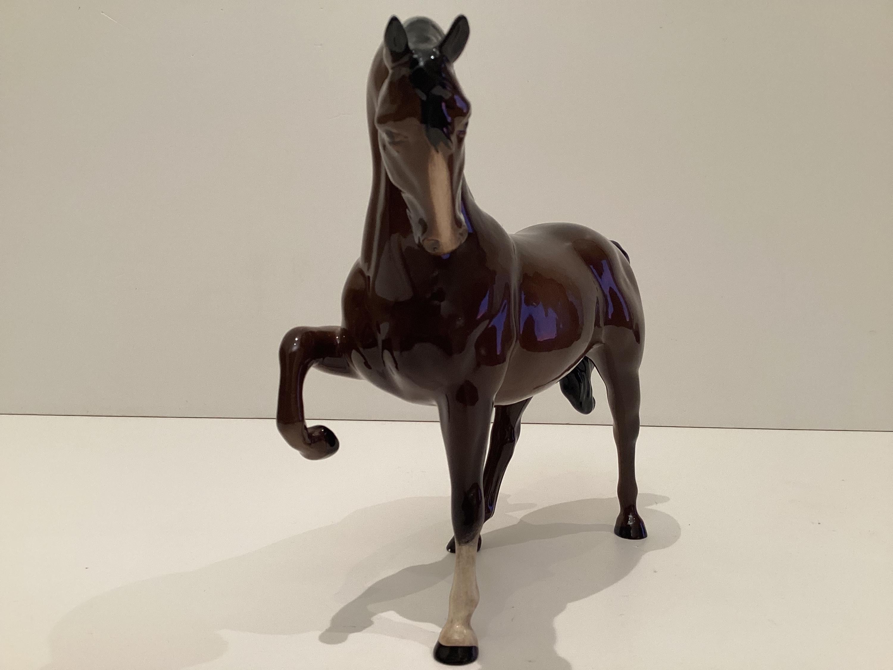 Vintage Porcelain Horse | Royal Doulton 1950s English Figurine, Hand Painted Statue — photo 7 of 9