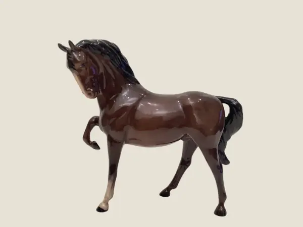Vintage Porcelain Horse | Royal Doulton 1950s English Figurine, Hand Painted Statue