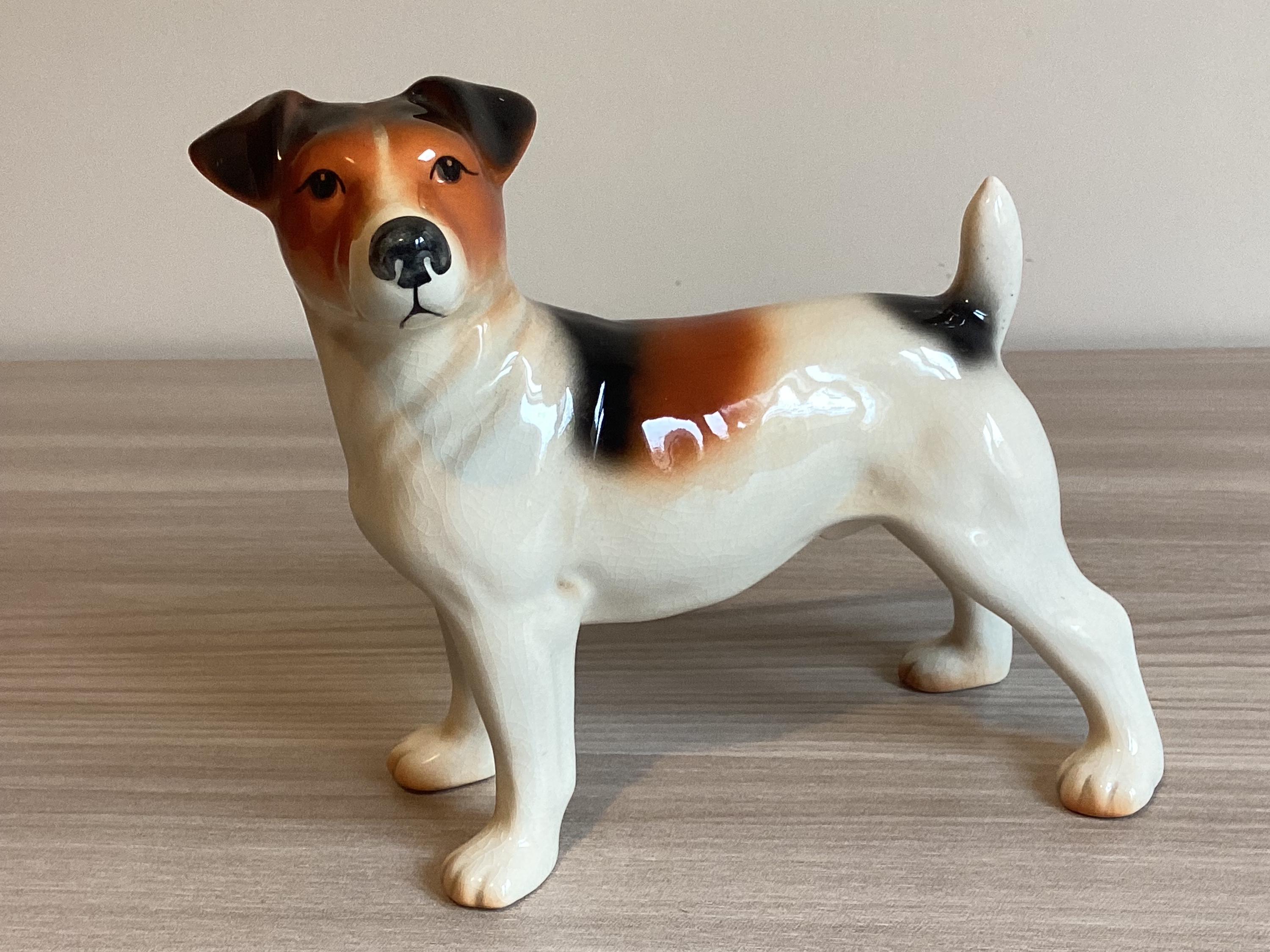 Vintage Dog Figurine – Jack Russell Terrier (1960s) Melba Ware England — photo 3 of 7