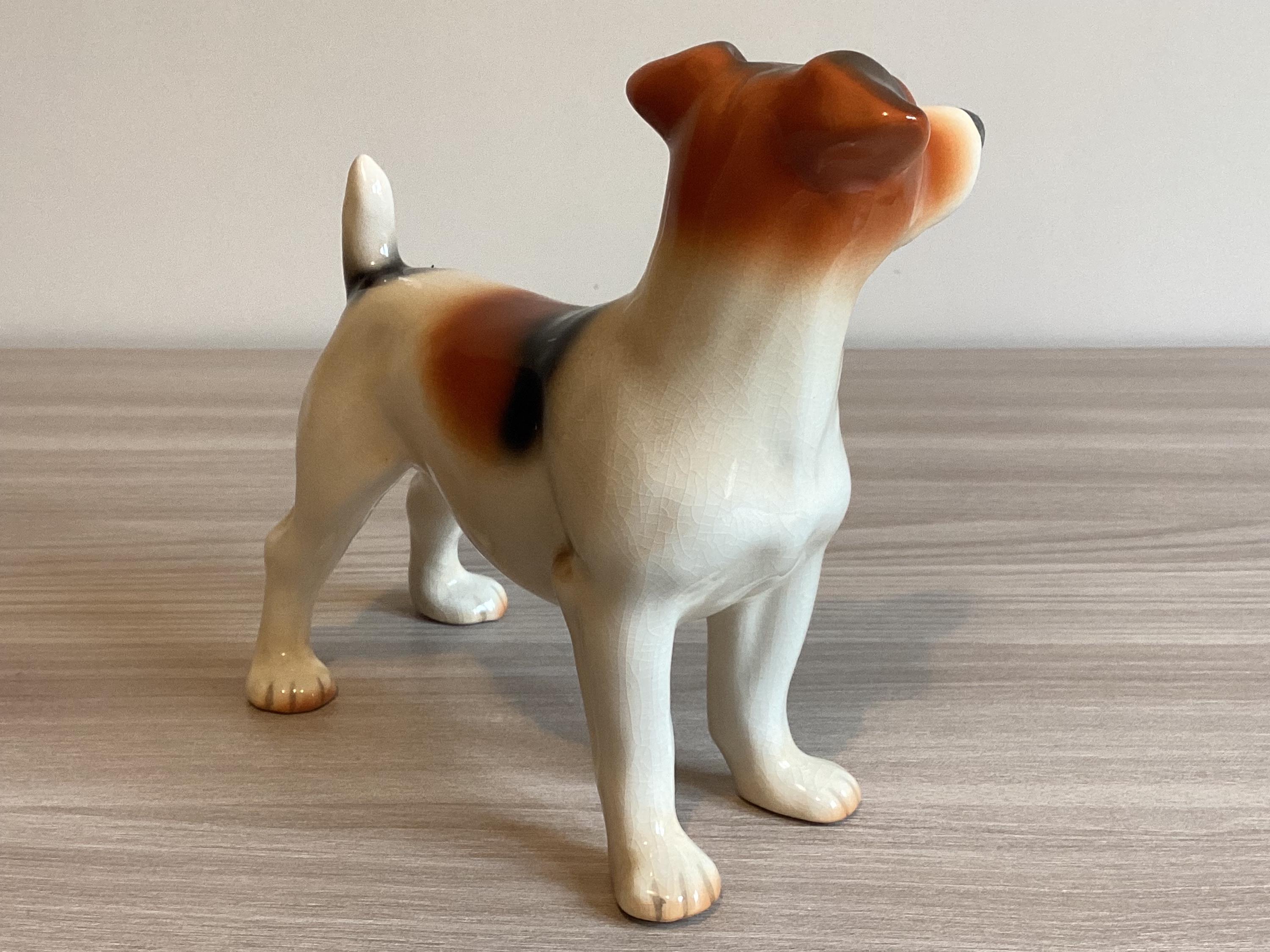 Vintage Dog Figurine – Jack Russell Terrier (1960s) Melba Ware England — photo 4 of 7