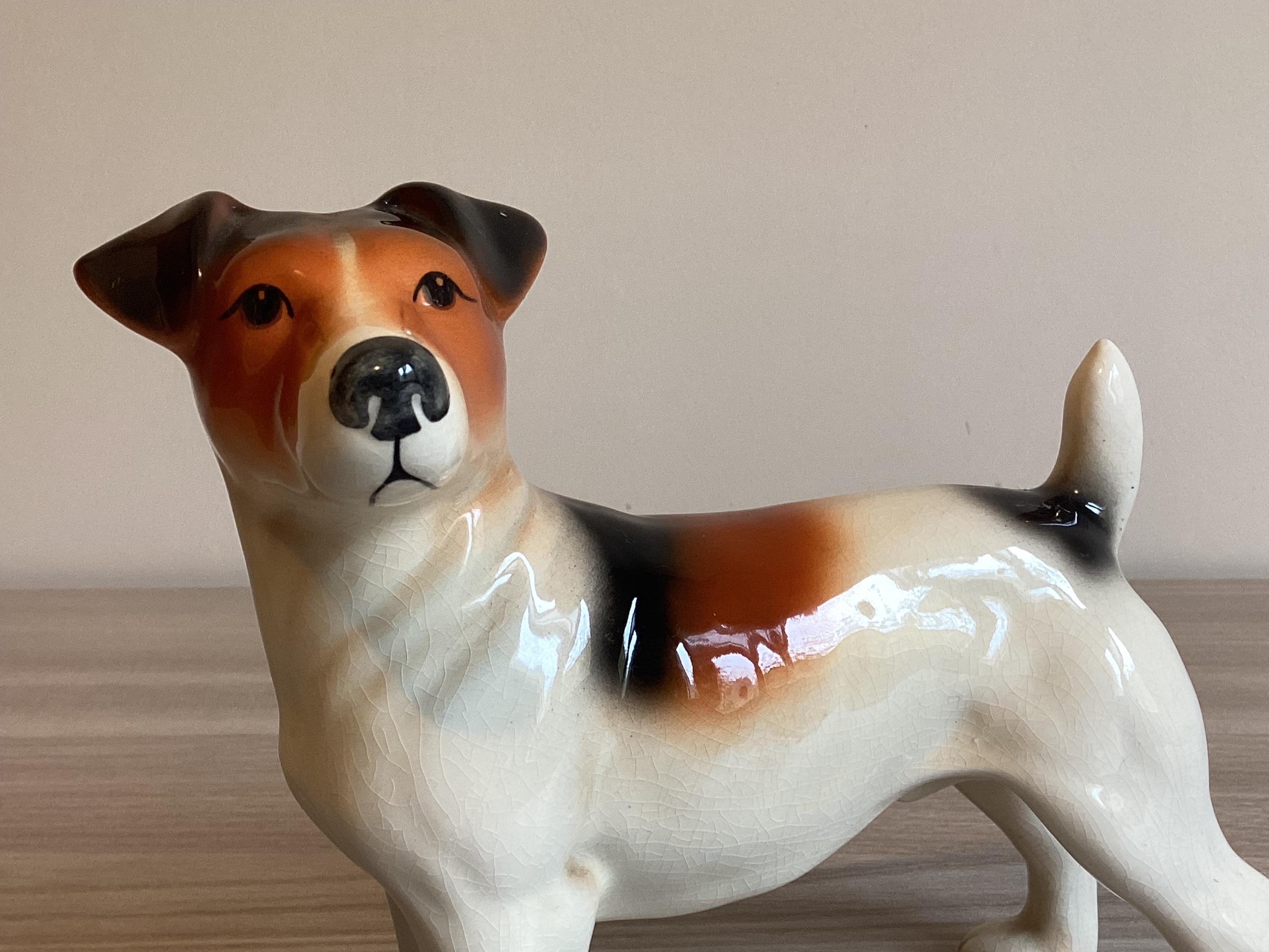 Vintage Dog Figurine – Jack Russell Terrier (1960s) Melba Ware England — photo 6 of 7