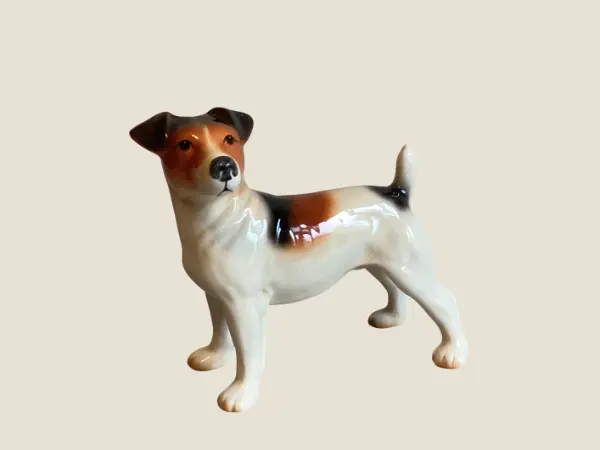 Vintage Dog Figurine – Jack Russell Terrier (1960s) Melba Ware England