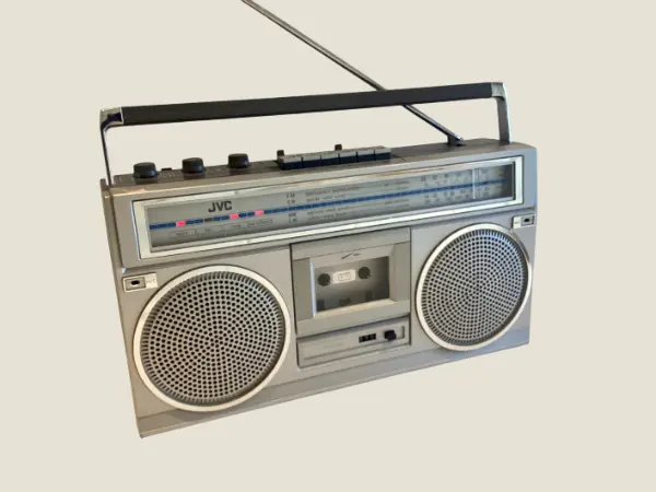 Vintage Boombox | JVC RC- 555 L (Japan 1980s) Stereo Radio Cassette Recorder, Working