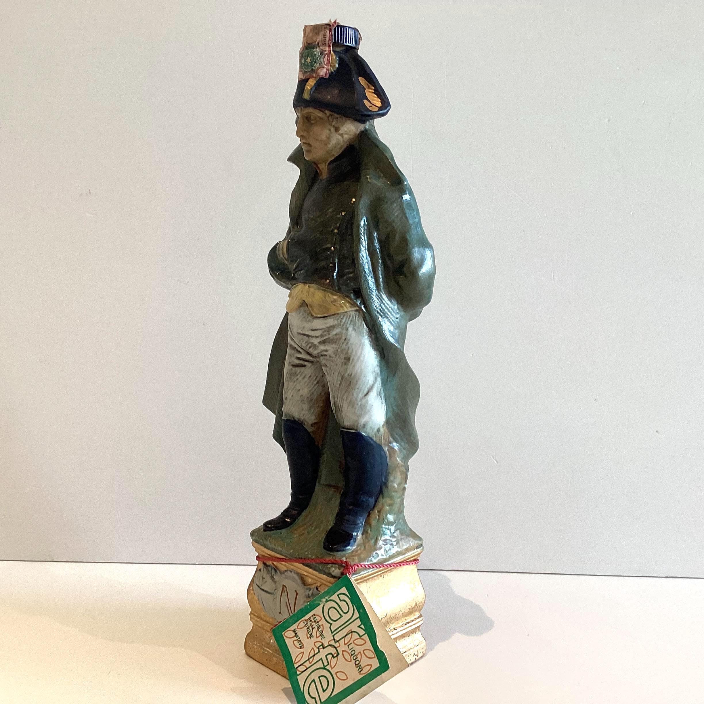Vintage ARFE Napoleon Decanter | 1960s-70s Italian Ceramic Grappa Bottle, Sealed  (RESERVED) — photo 7 of 11